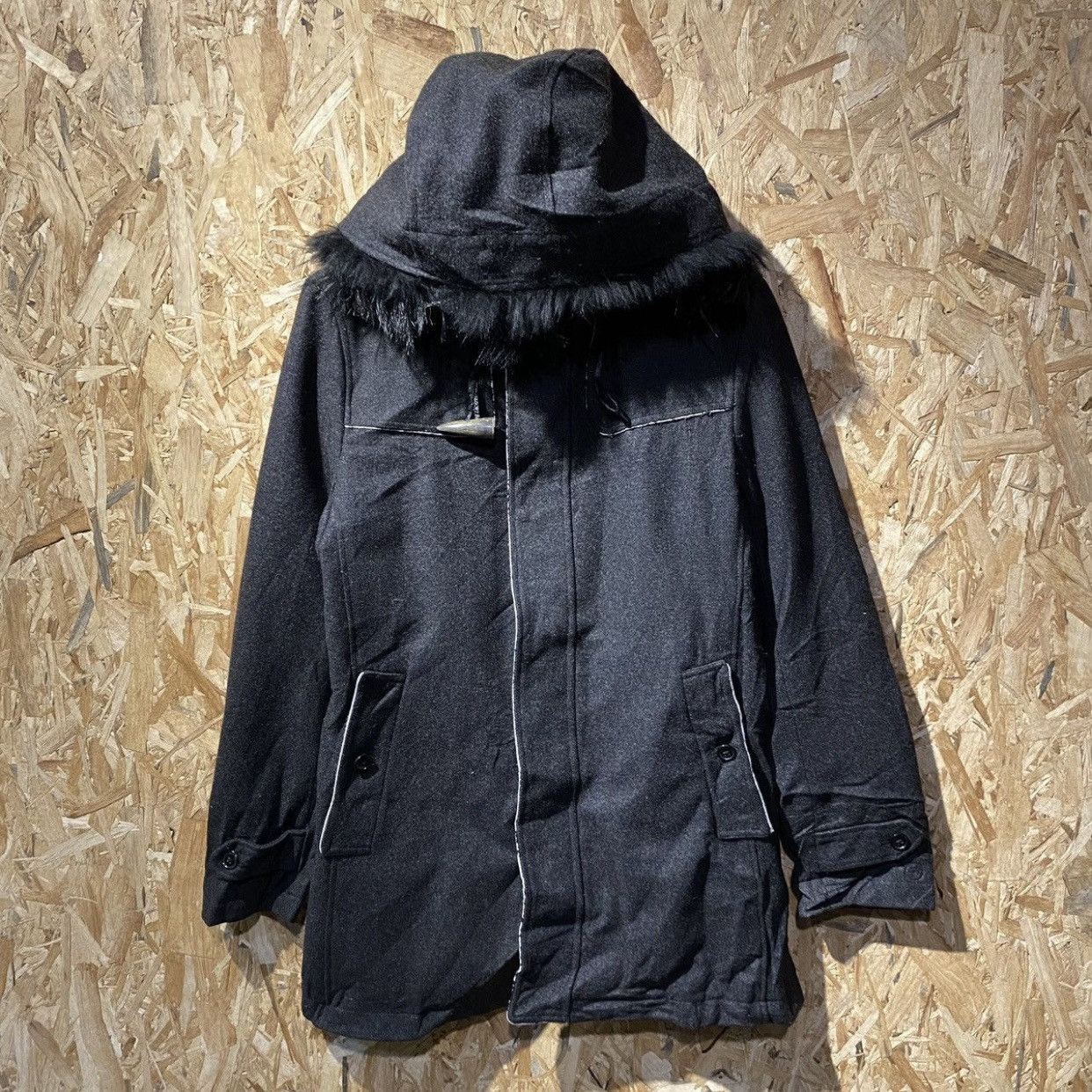 archive KATHARINE HAMNETT black wool Y2K