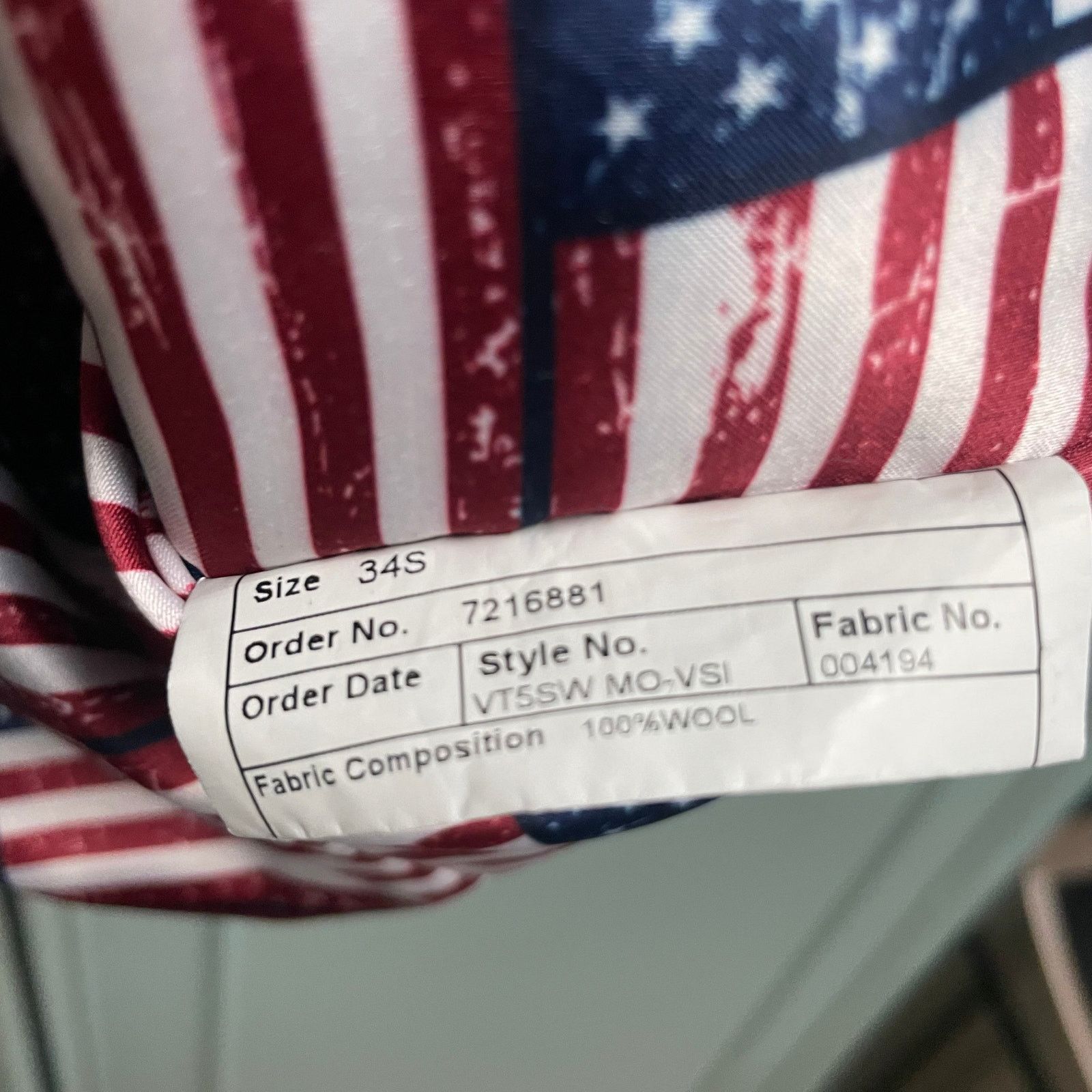 Joseph Abboud Joe Joseph Abboud Wool Vest American Flag Gray 34 Small Size 34S - 3 Thumbnail