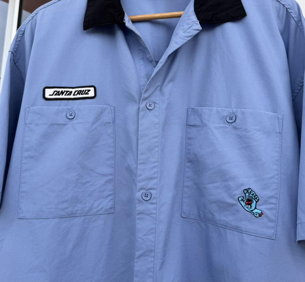 Santa Cruz Skateboards Santa Cruz Screaming Hand Work Shirt Blue Skate Streetwear Size US L / EU 52-54 / 3 - 5 Thumbnail