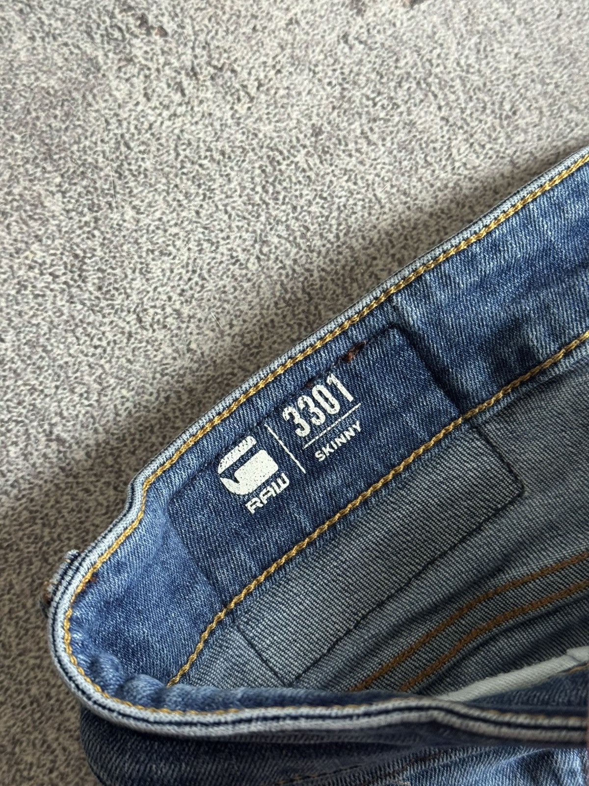 G-Star G star raw 31/32 3301 skinny denim pants jeans trousers Size US 31 - 11 Thumbnail