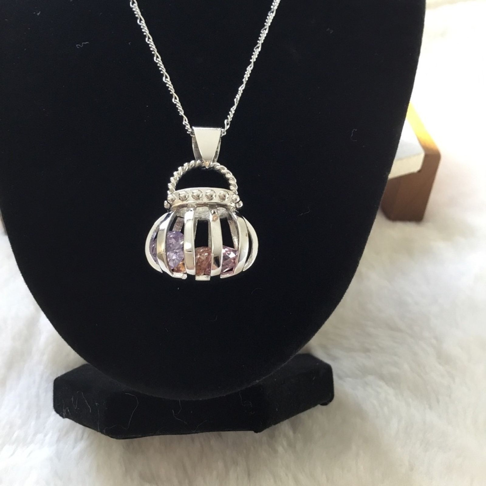 Other Adorable Purse with Crystals Necklace Size ONE SIZE - 2 Thumbnail