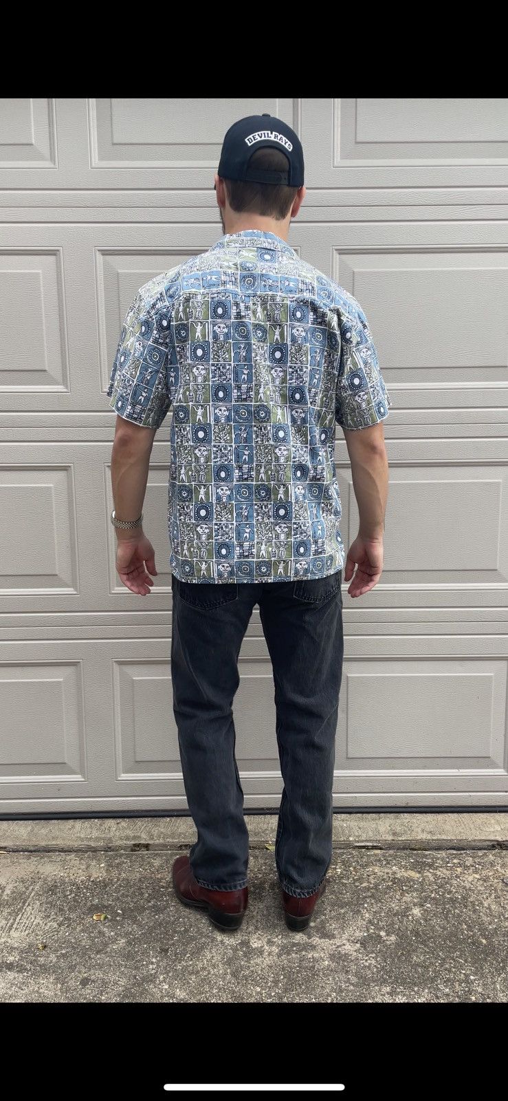 Japanese Brand × Vintage Vintage Cropped Camp Collar Shirt Floral Earth Boxy Size US M / EU 48-50 / 2 - 7 Thumbnail