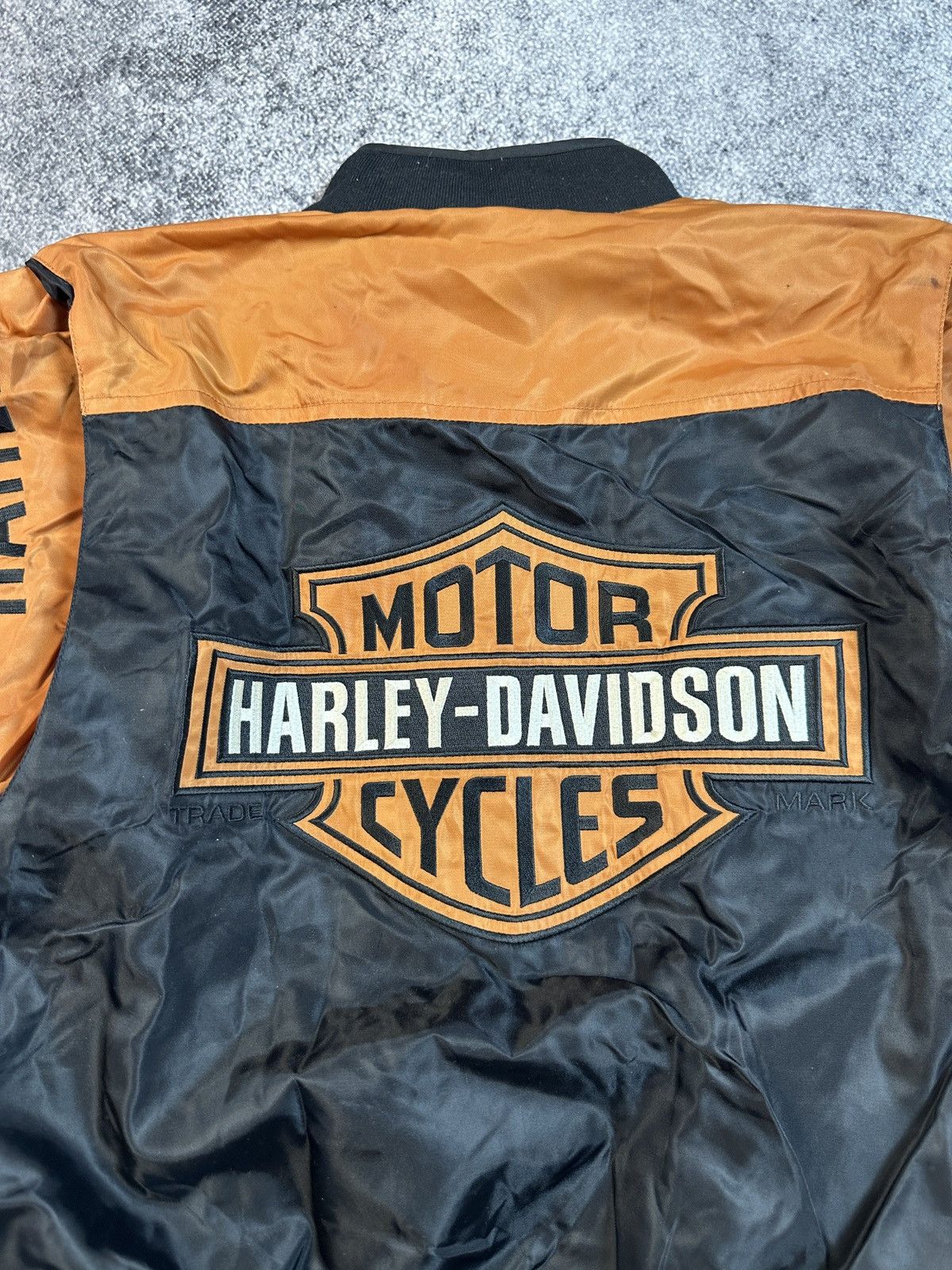 Harley Davidson Vintage Harley-Davidson Big Logo Back Jacket Racing Biker M Size US M / EU 48-50 / 2 - 3 Thumbnail