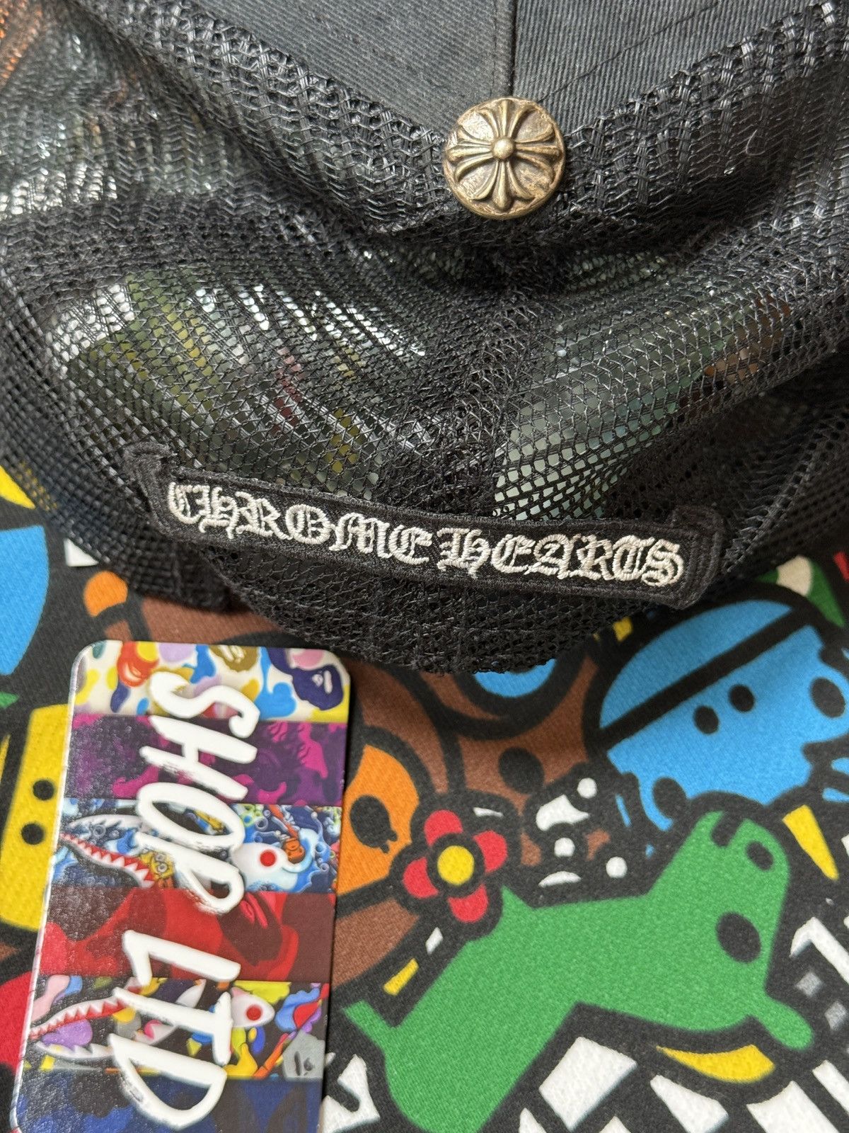 Chrome Hearts Chrome Hearts Black Script Logo Trucker Hat Size ONE SIZE - 4 Thumbnail