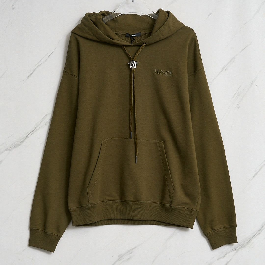 Versace Versace Logo Embroidered Hoodie Size US M / EU 48-50 / 2 - 1 Thumbnail