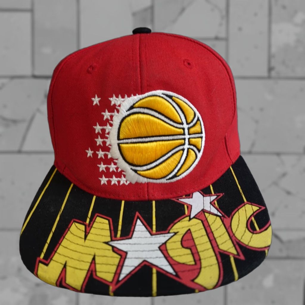 Mitchell & Ness Mitchell & Ness Orlando Magic Hat Red Embroidered Hardwood Classics Snapback Men One Size Cotton Size ONE SIZE - 1 Thumbnail