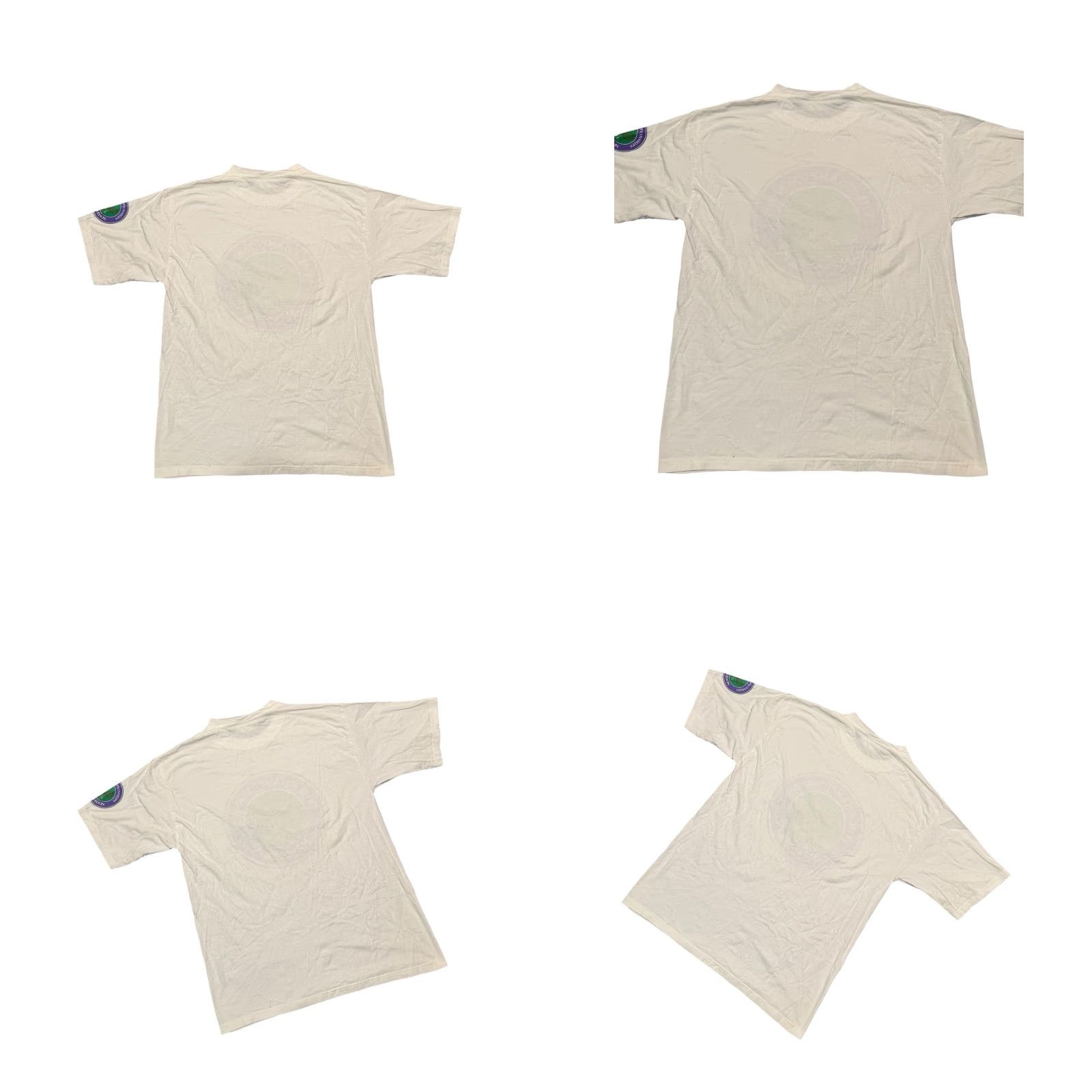 Vintage VINTAGE Wimbledon The Championships Tennis T-Shirt M White Logo 90s Preppy Mens Size US M / EU 48-50 / 2 - 8 Thumbnail