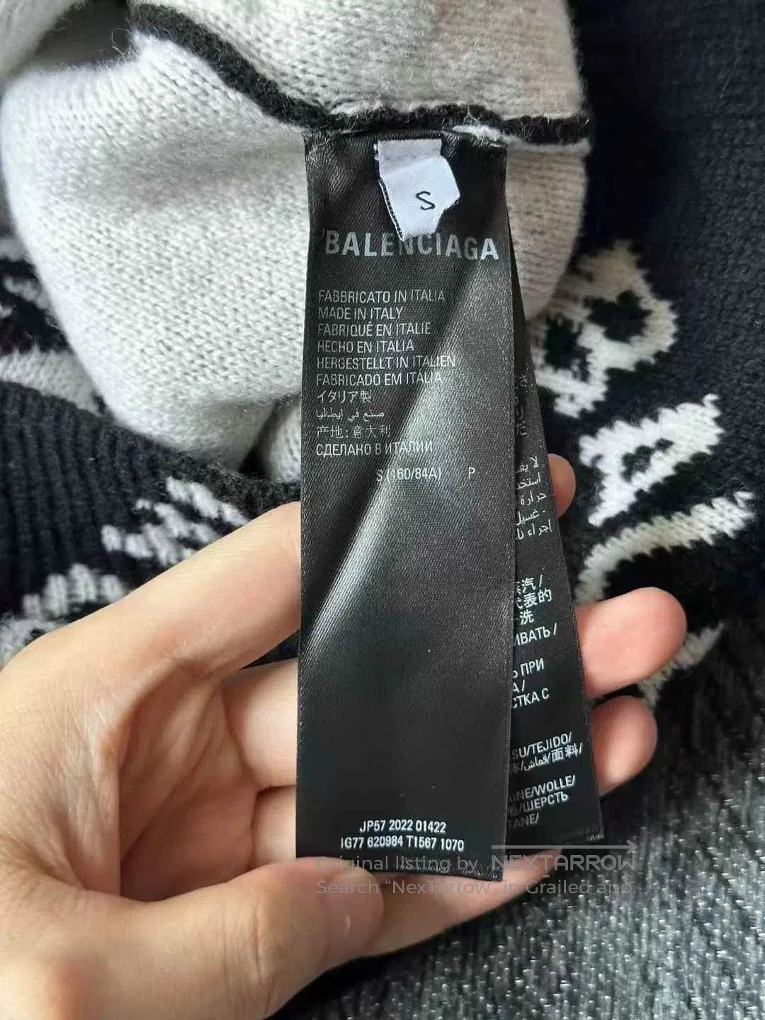 Balenciaga Balenciaga Logo Print Cardigan. Size US S / EU 44-46 / 1 - 4 Thumbnail