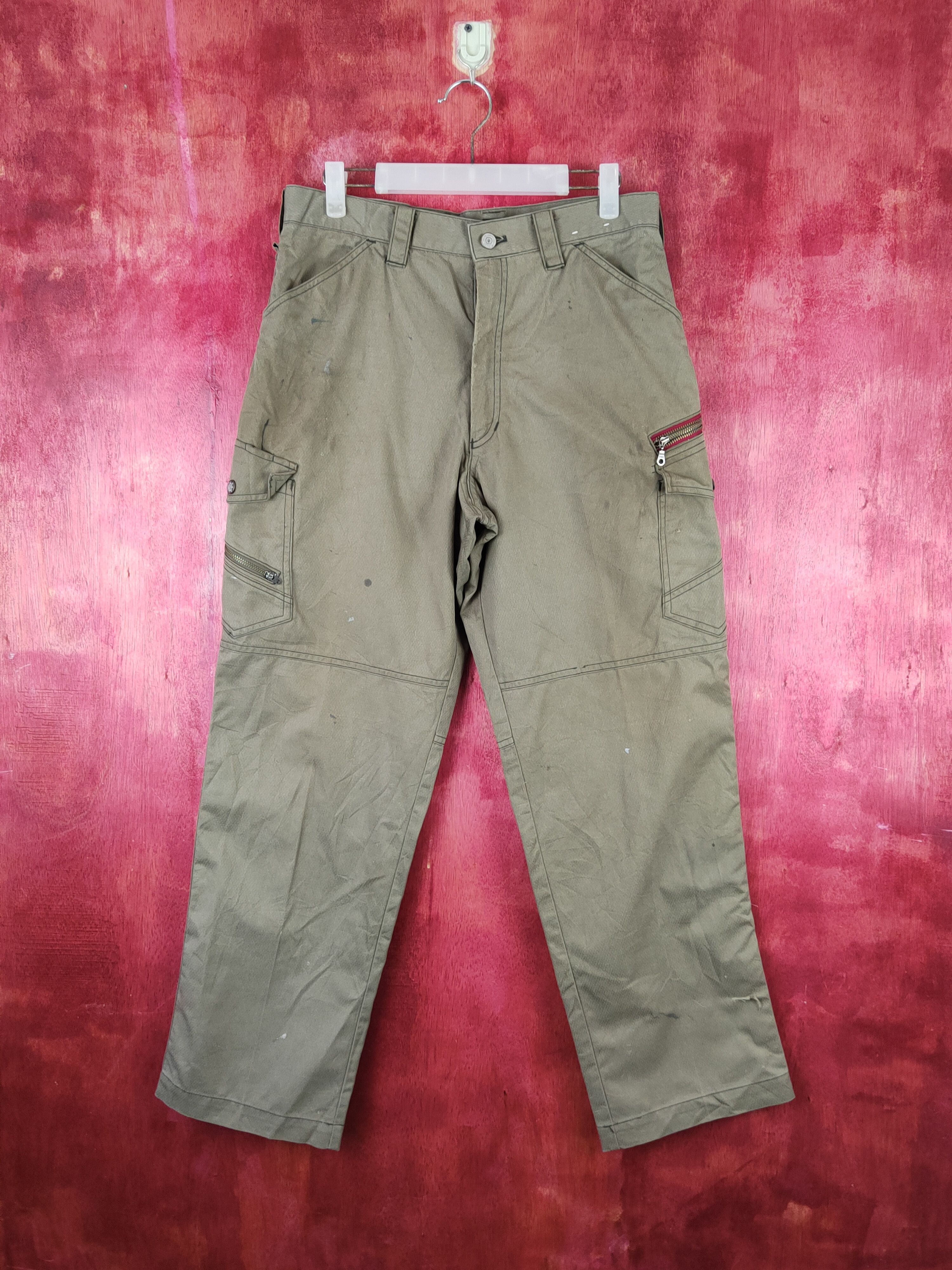 Japanese Brand Jawin Olive Multipocket Tactical Cargo Pants #S1823 Size US 32 / EU 48 - 1 Thumbnail
