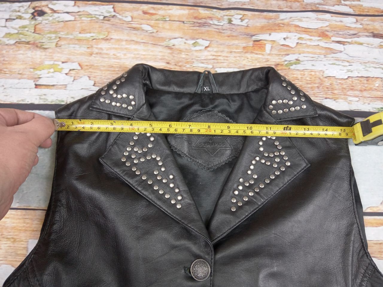 Stars & Stripes Stars & Stipes Women Leather Moto Biker Vest Size XL / US 12-14 / IT 48-50 - 12 Thumbnail