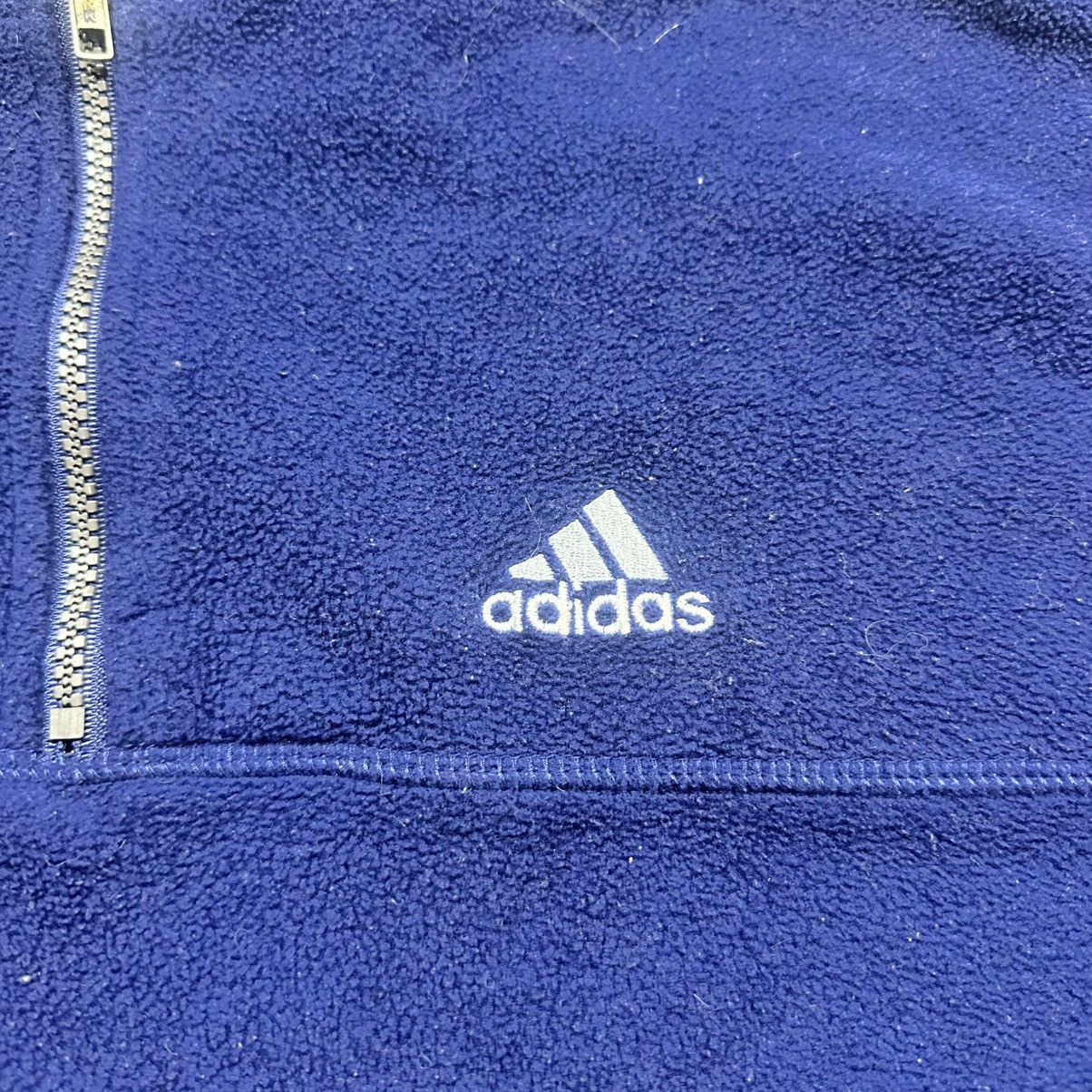 Adidas Vintage 90s Navy Blue Adidas Fleece Quarter 1/4 Zip Size L Size US L / EU 52-54 / 3 - 3 Thumbnail