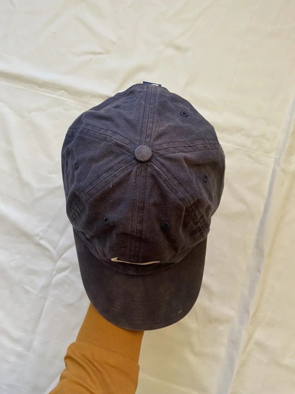 Nike 🦍VINTAGE 90s Y2K DISTRESSED NIKE DRILL FADED CAP HAT SWOOSH Size ONE SIZE - 10 Thumbnail
