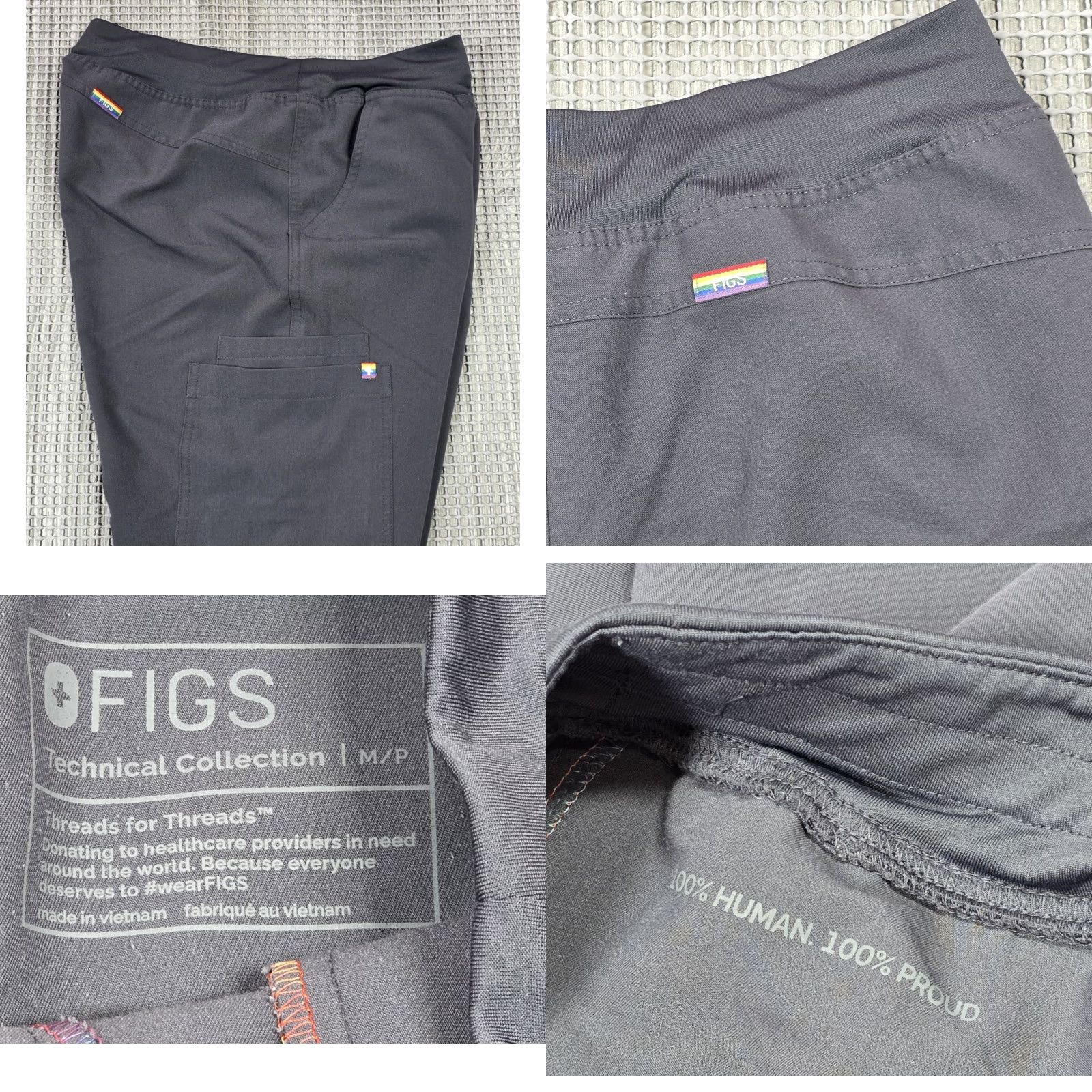 Vintage FIGS Zamora Jogger CHARCOAL PRIDE 30x27 SIZE M/P Gray Women Jogger Pants Size US 31 - 8 Thumbnail