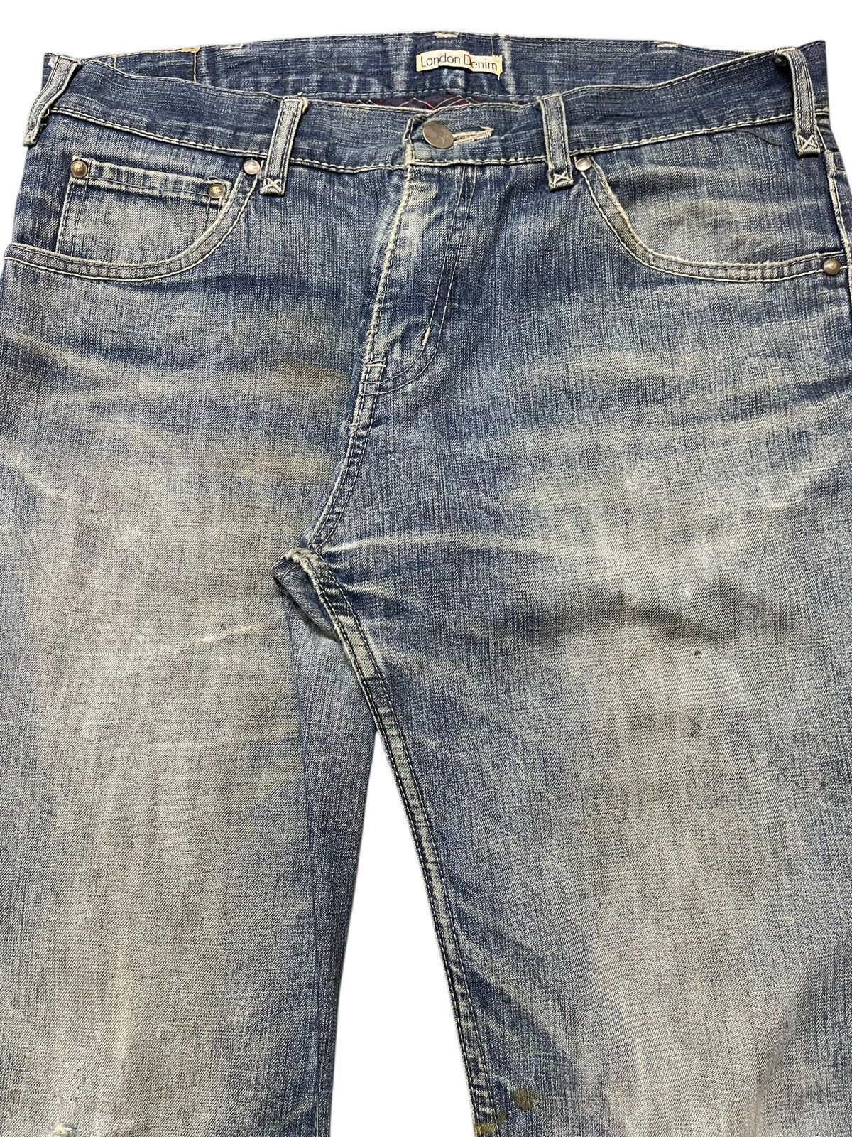 semanticdesign Vintage Japanese Brand Faded Wash Distress Wide Leg Bootcuts Size US 32 / EU 48 - 4 Thumbnail