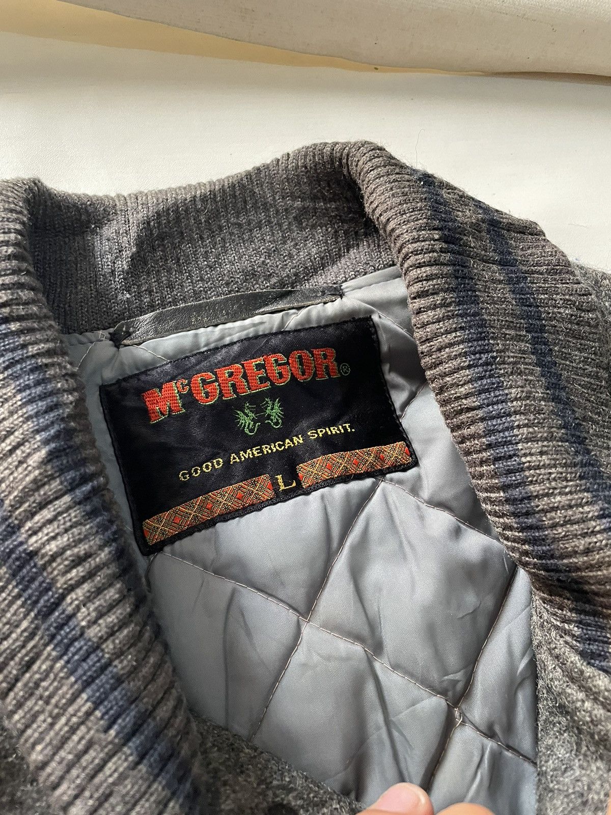 McGregor × Vintage Vintage Wool Letterman Varsity Sportswear Jacket By Mcgregor Size US L / EU 52-54 / 3 - 7 Thumbnail