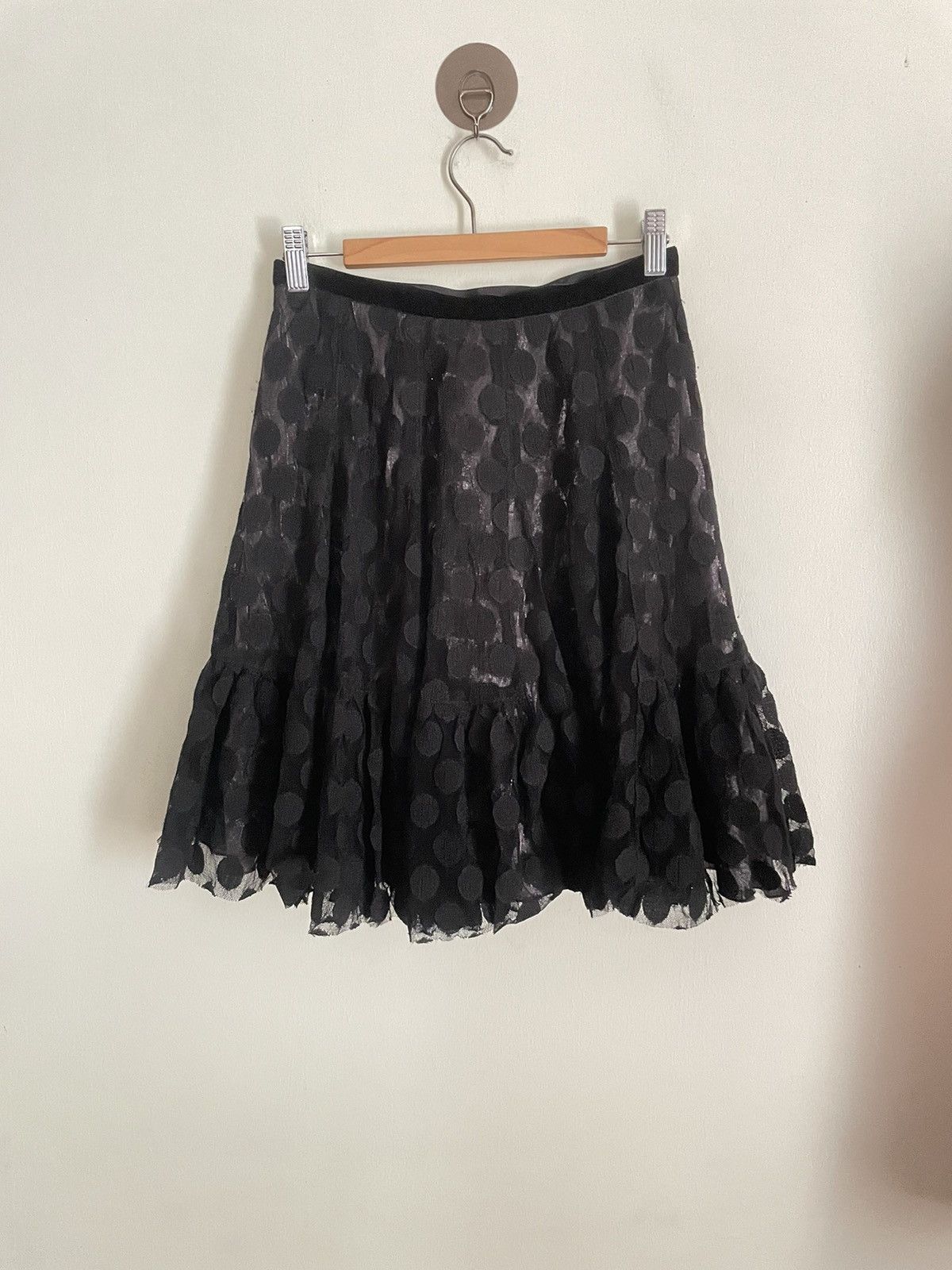 Anna Sui × Japanese Brand × Vintage Anna Sui Mesh Mini Skirt Size 26" / US 2 / IT 38 - 2 Thumbnail