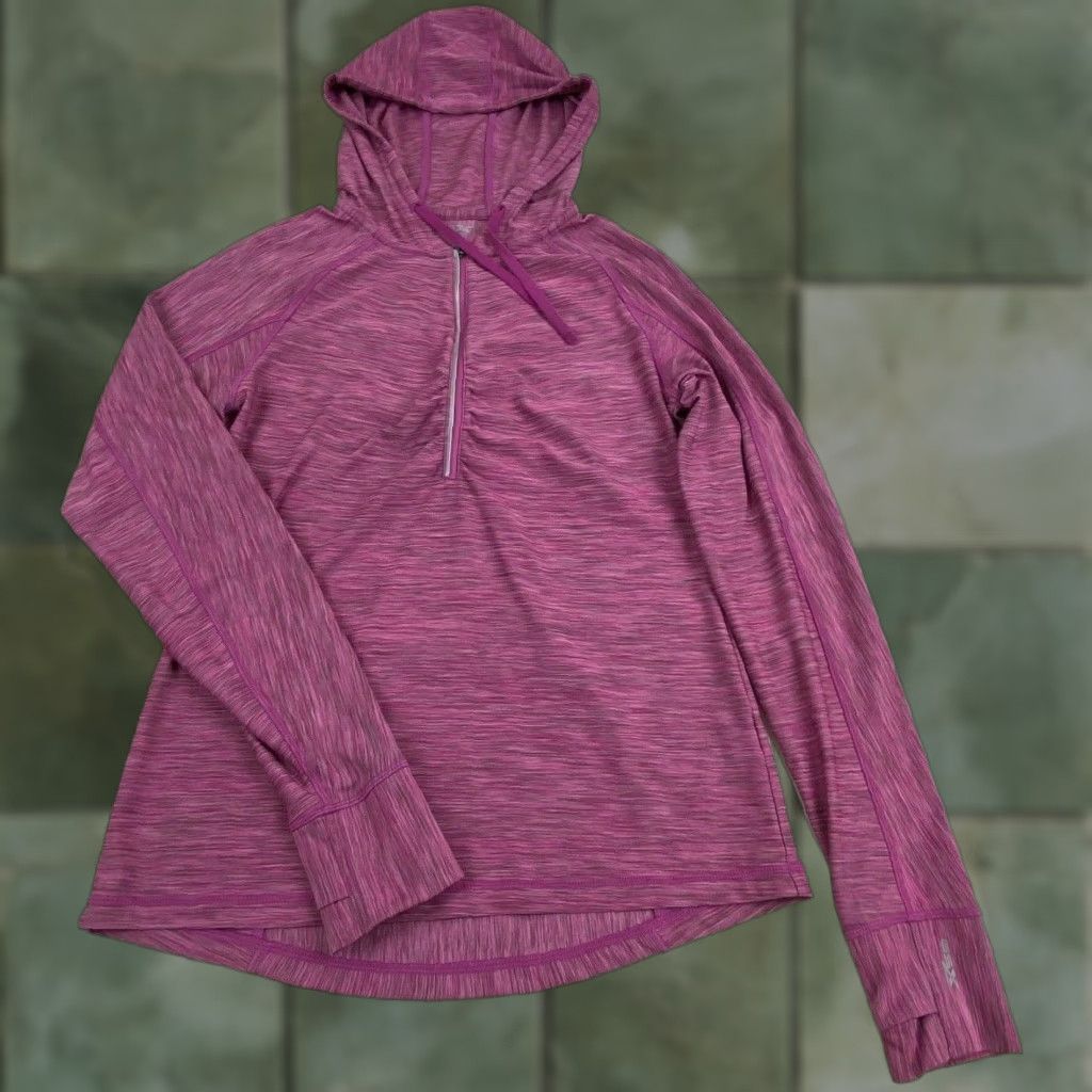 Vintage Gander Mountain GSX Women's Pink Hooded 1/4 Zip Athletic Top Small Size S / US 4 / IT 40 - 1 Thumbnail
