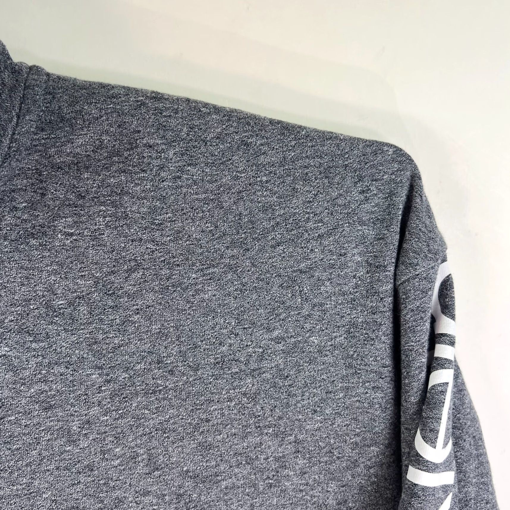 Calvin Klein Calvin Klein Performance 1/4 Zip Crop Top Women XL Athletic Heather Gray Shirt Size XL / US 12-14 / IT 48-50 - 3 Thumbnail