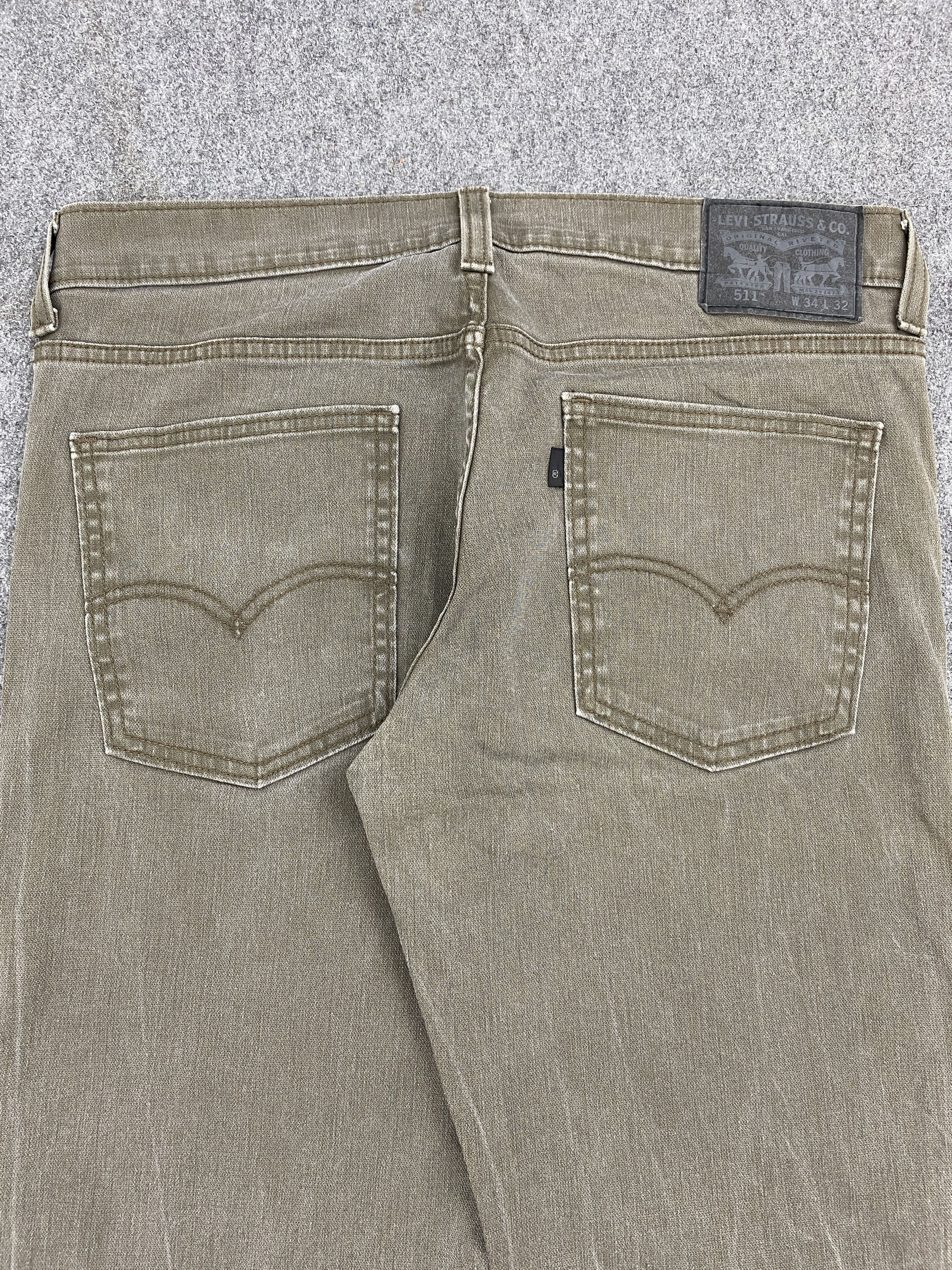 Levi's × Vintage Faded Black Vintage Levis 511 Jeans Size US 34 / EU 50 - 4 Thumbnail
