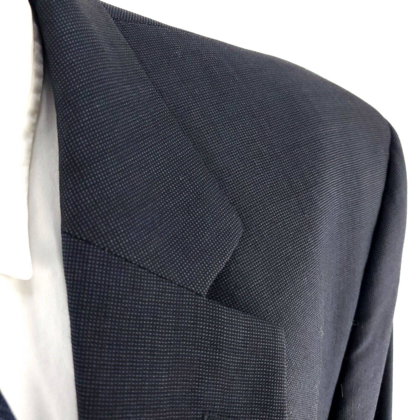 Jos. A. Bank Jos A Bank Wool 2 Button Blazer 44R Or Slim 46R Blue Gray Bi Size 44R - 2 Thumbnail