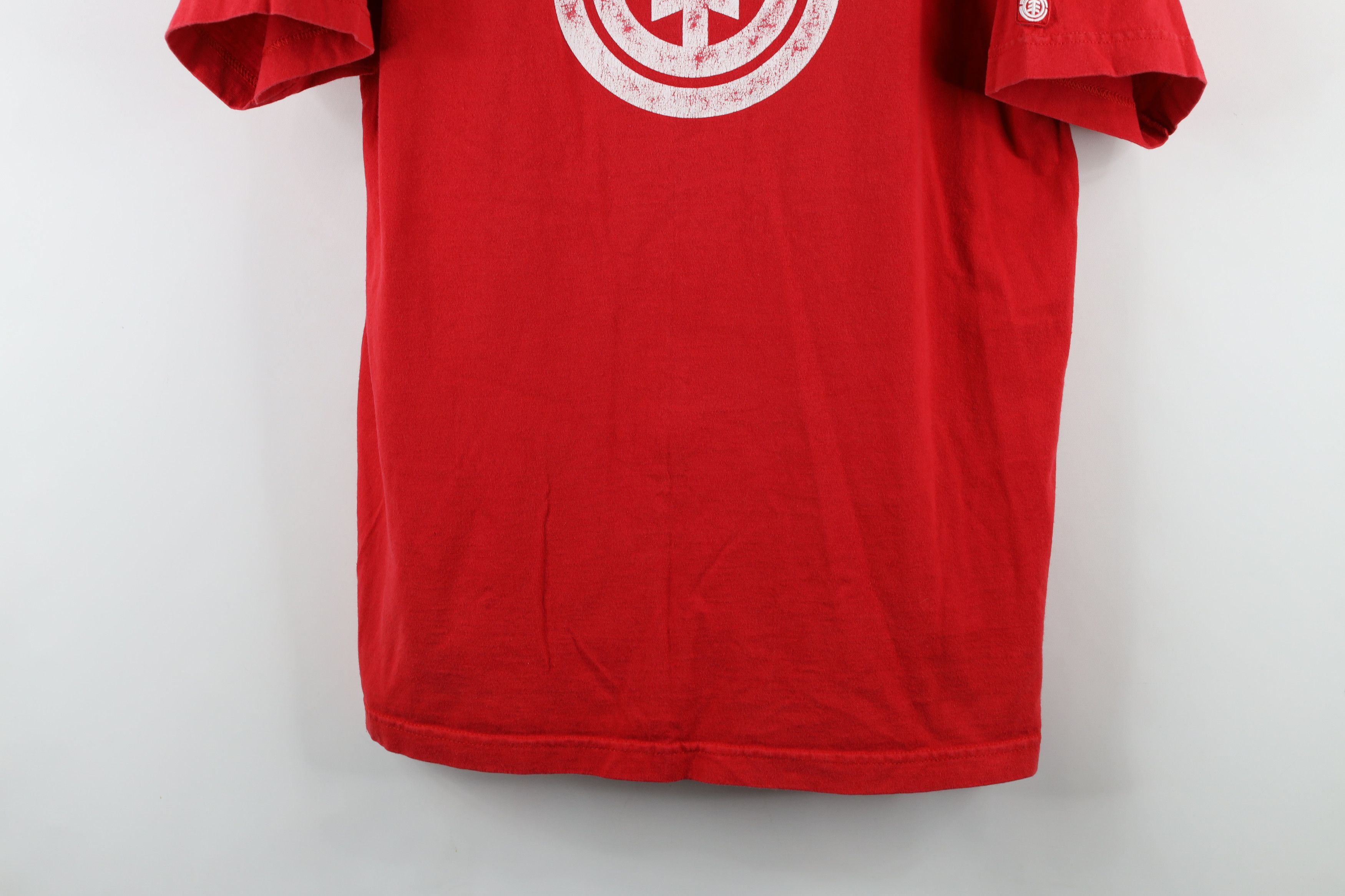 Element × Vintage Vintage 90s Y2K Element Skateboards T-Shirt Red Cotton Size US L / EU 52-54 / 3 - 3 Thumbnail