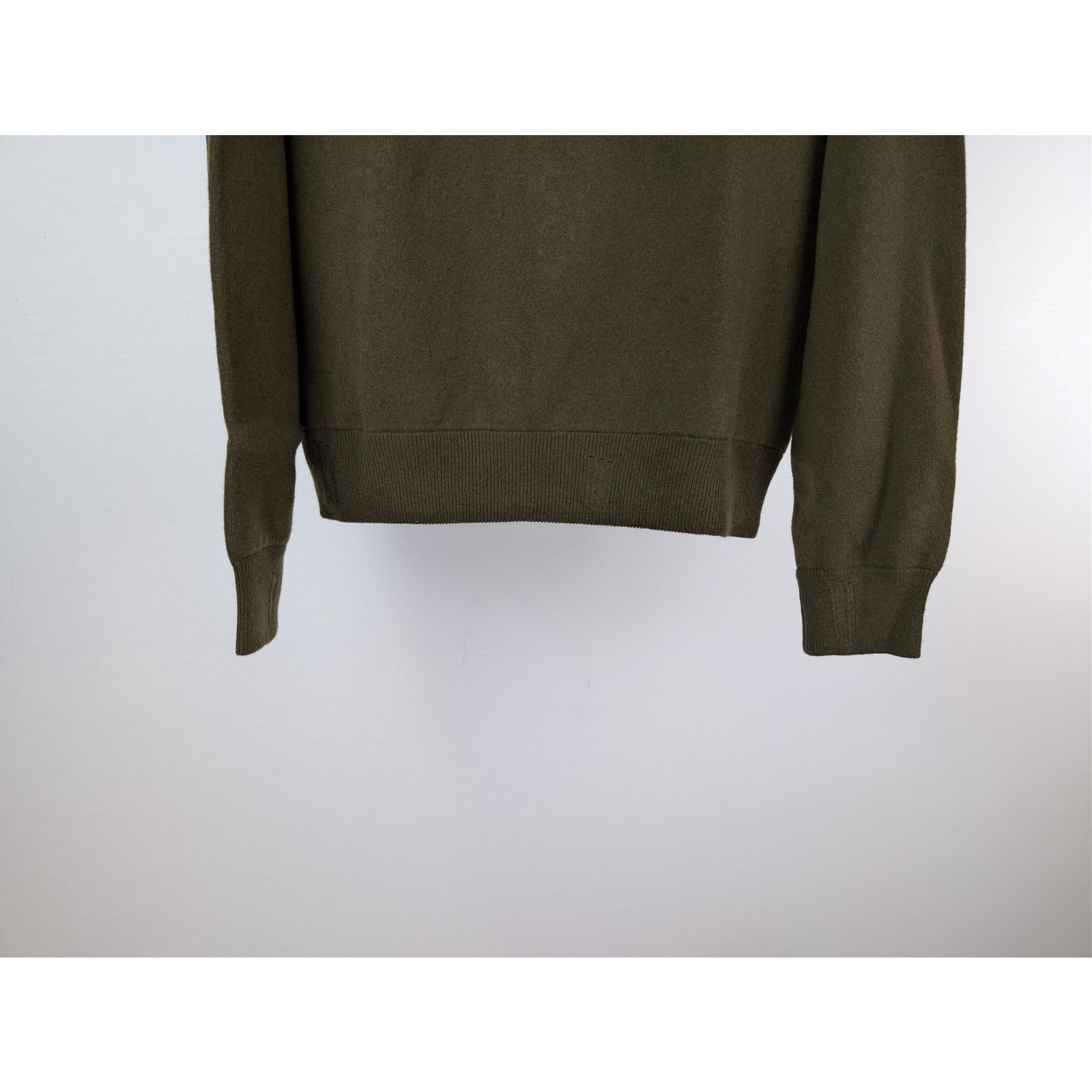 Amiri o1rshd1 Cut away Logo Crewneck Sweatshirt Military/Nastrium Size US M / EU 48-50 / 2 - 4 Thumbnail