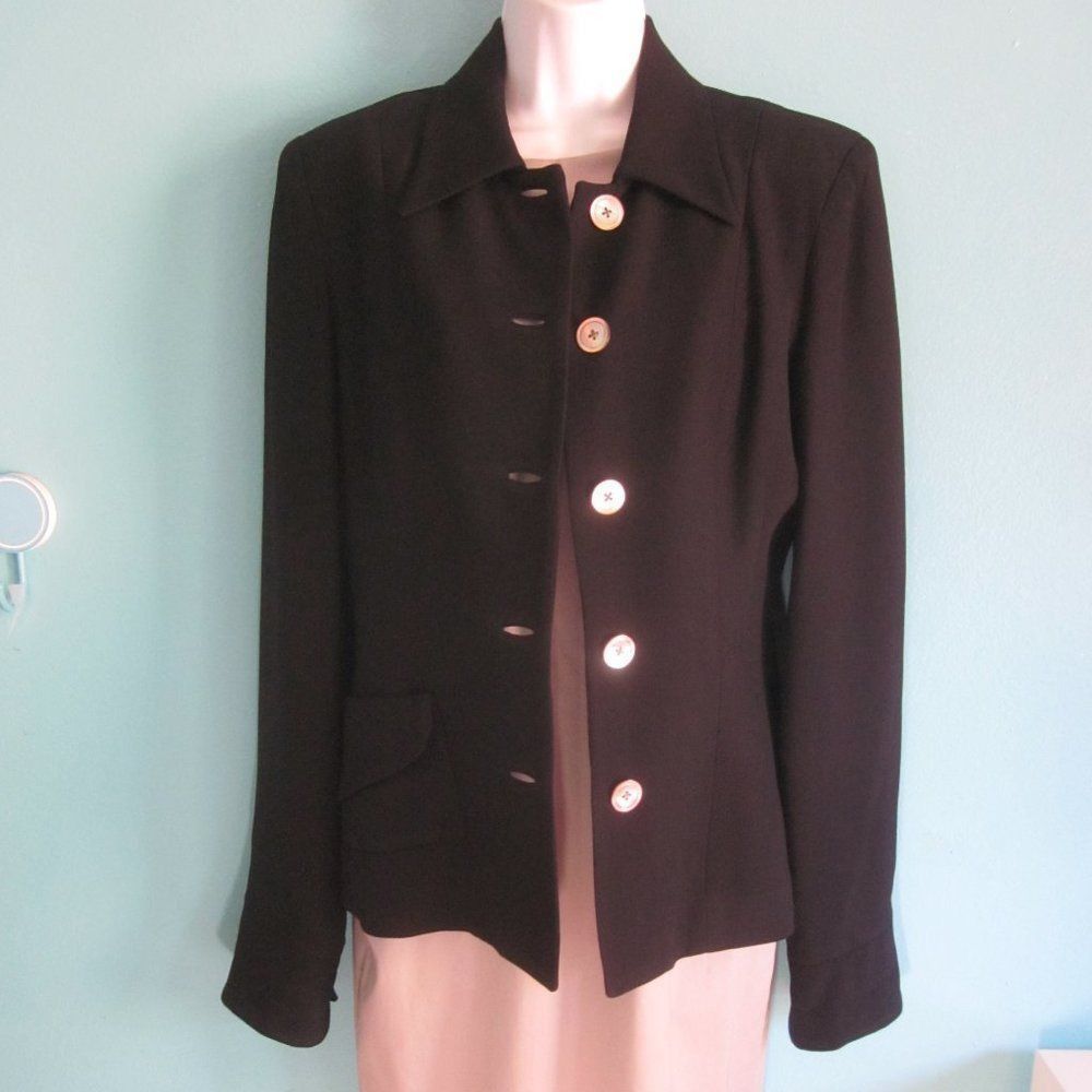 Nicole Miller Nicole Miller Vintage Black Designer Blazer Size 8 Size M / US 6-8 / IT 42-44 - 1 Thumbnail