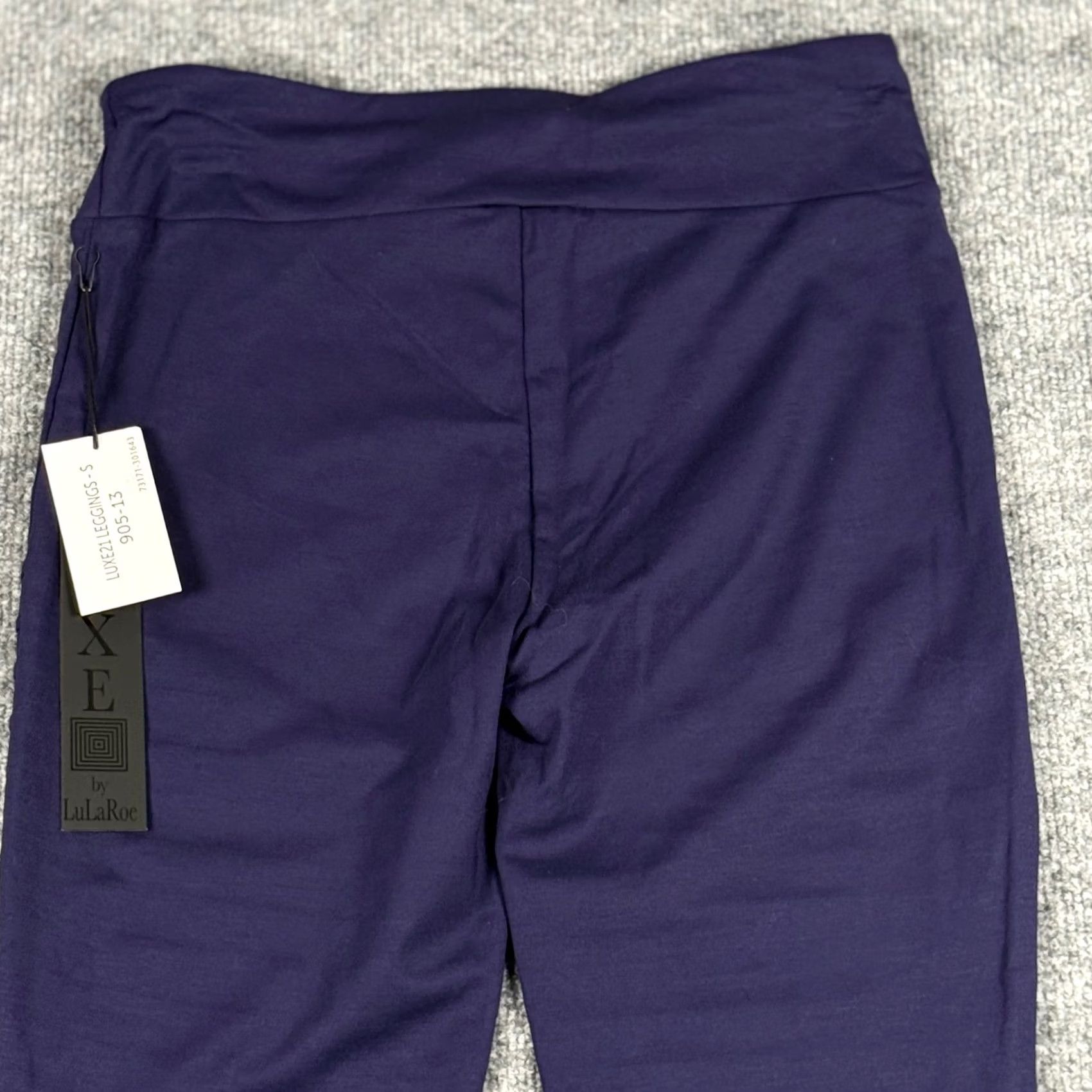 Vintage LuLaRoe Luxe Moto Leggings Navy Blue Ankle Women S High Rise Mid Ribbed Jersey Yoga Gym Activewear Size 28" / US 6 / IT 42 - 6 Thumbnail