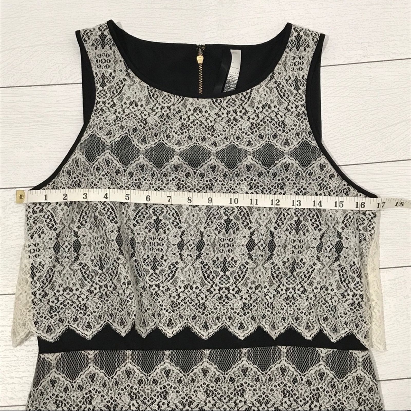 Other Kensie Black Lace Overlay Sheath Dress Medium Size M / US 6-8 / IT 42-44 - 6 Thumbnail