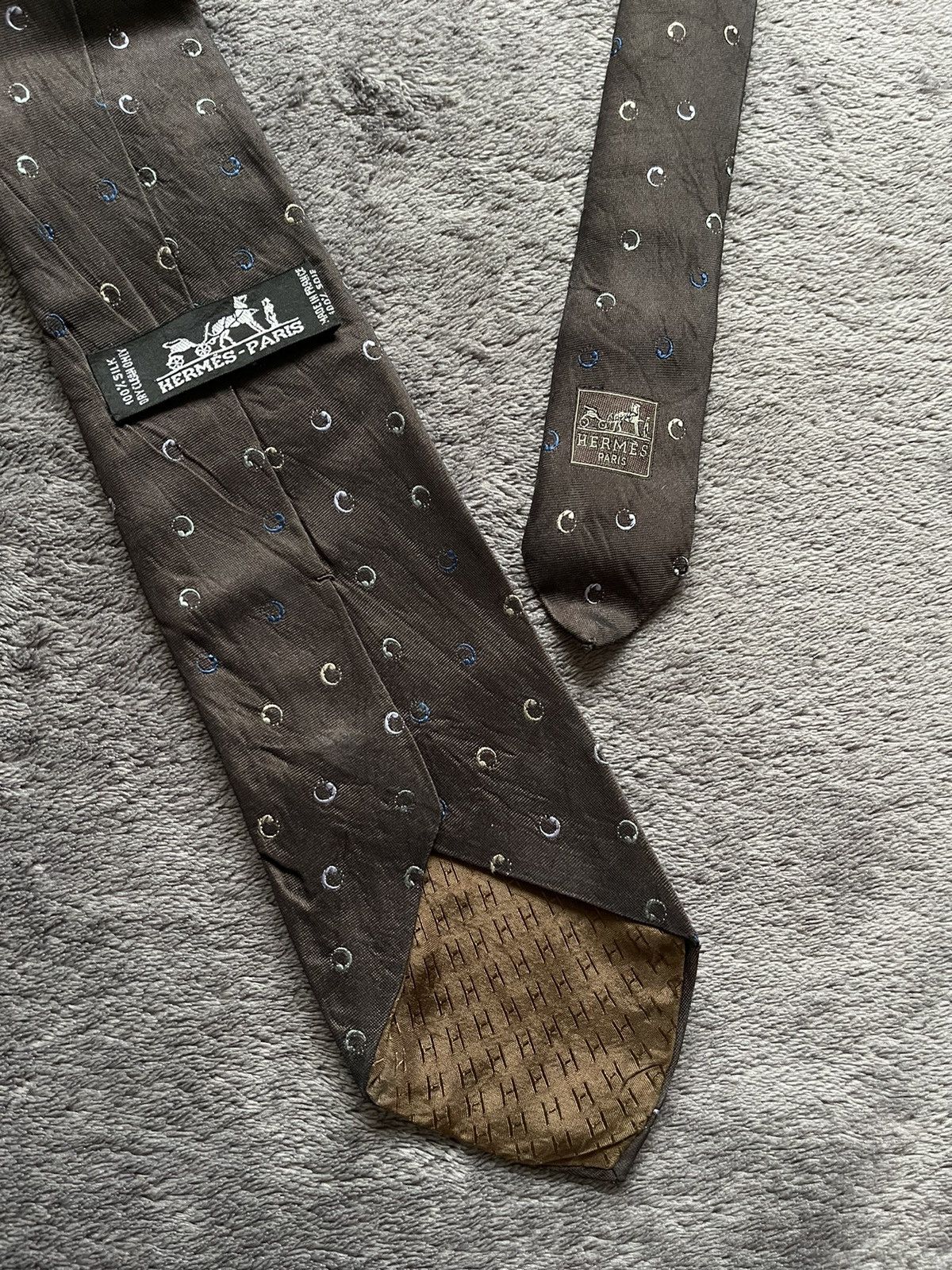 Hermes × Vintage Hermes Paris Tie Silk Size ONE SIZE - 1 Thumbnail