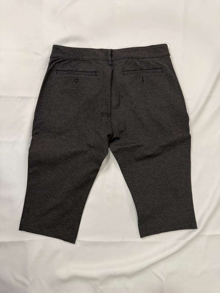 Other Dark Gray Real Leather Detail Cropped Pants Size US 32 / EU 48 - 10 Thumbnail
