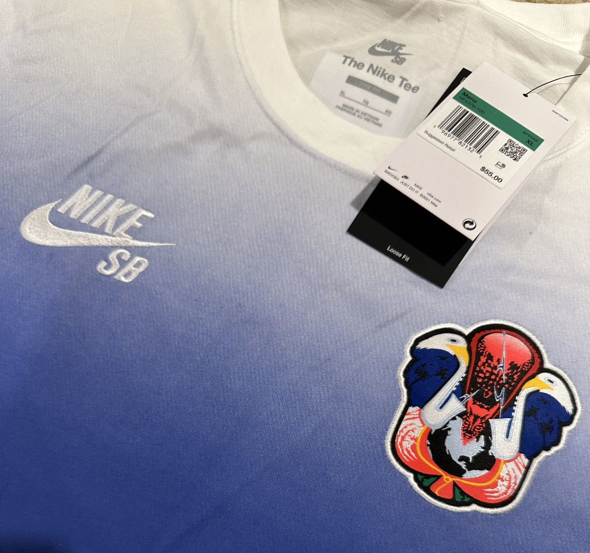 Nike Nike SB Team USA Olympics Federation Skate Tee White Size XL Size US XL / EU 56 / 4 - 2 Thumbnail