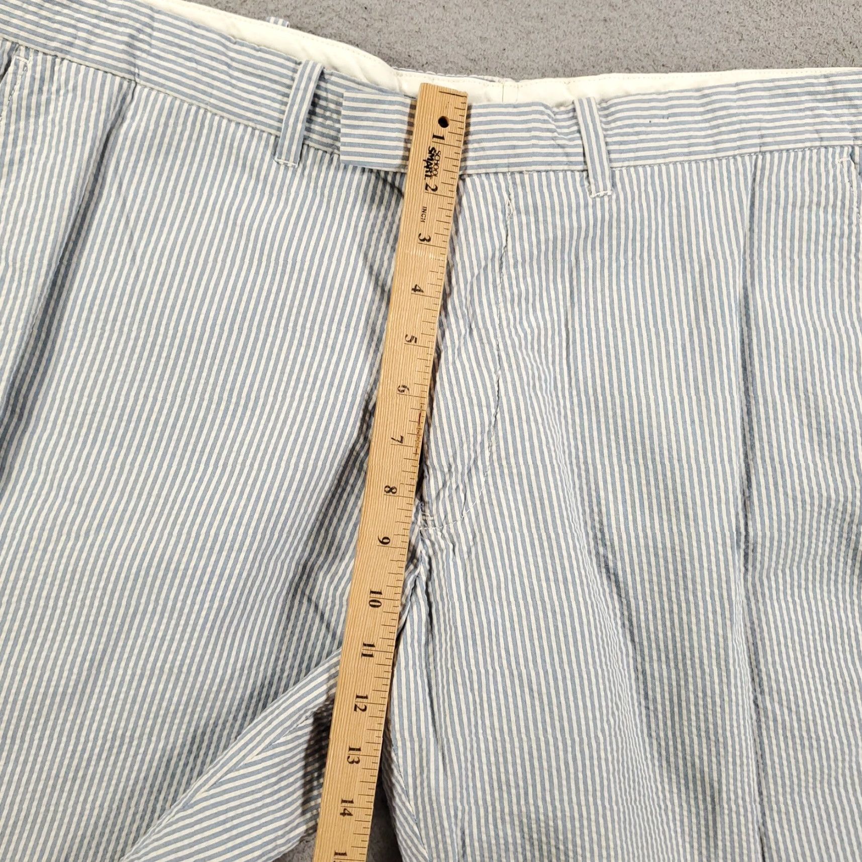 Polo Ralph Lauren VINTAGE Polo Ralph Lauren Seersucker Shorts Mens 40 Blue White Striped Textured Polo Ralph Lauren Shorts Mens 40 Blue White Striped Textured Size US L / EU 52-54 / 3 - 3 Thumbnail