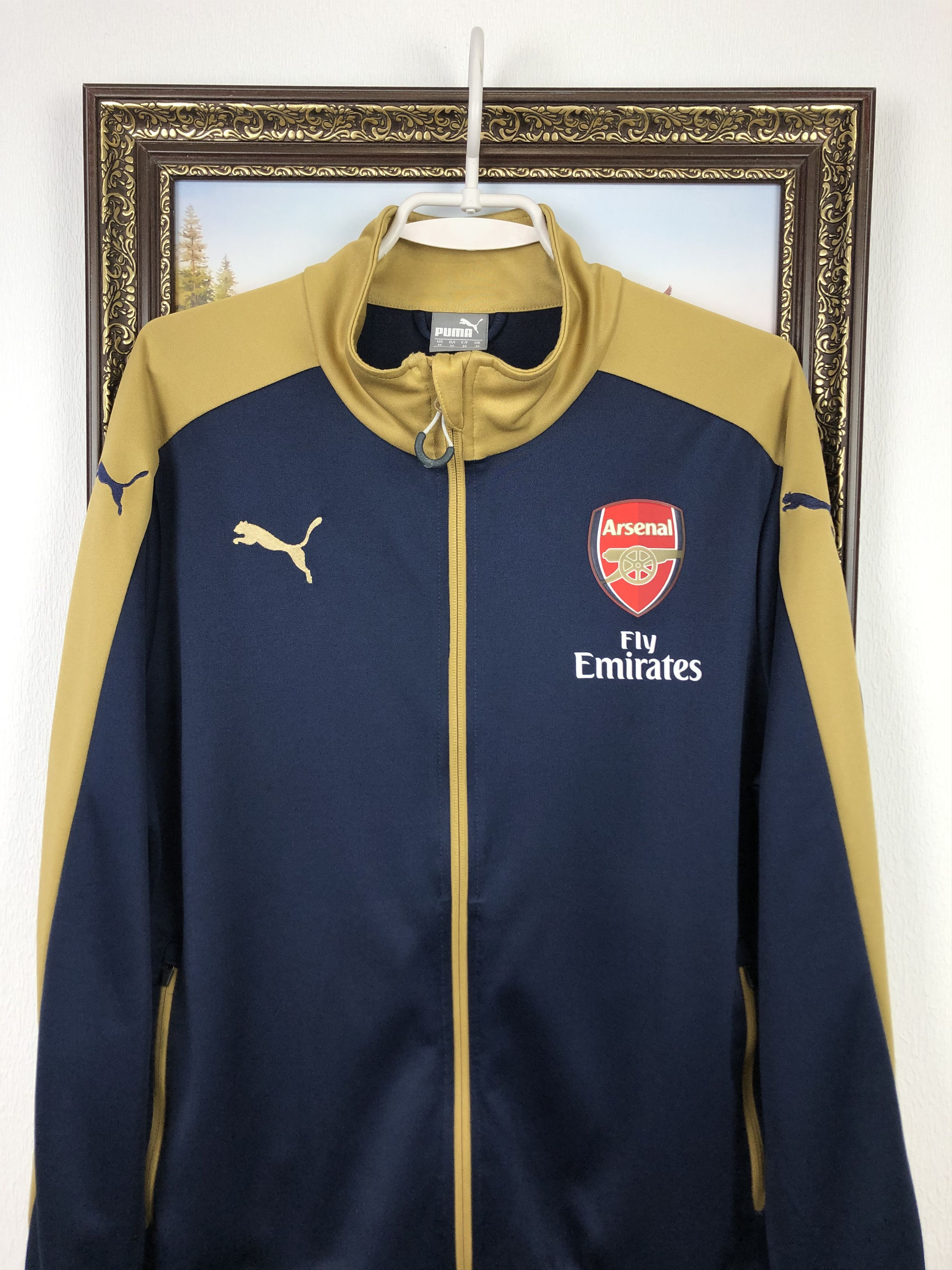 Puma Arsenal Puma Football Jacket Soccer Track Top Mens Rare Size US M / EU 48-50 / 2 - 2 Thumbnail