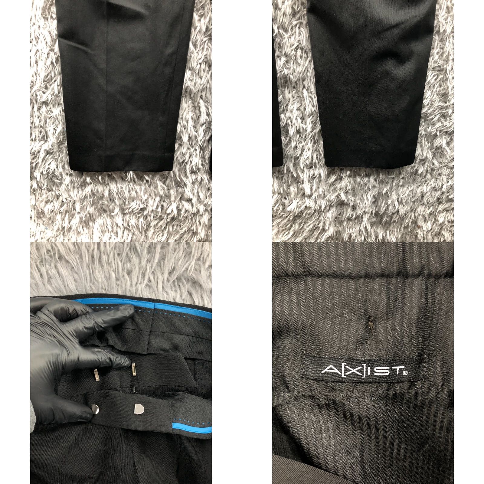 Vintage Axist Black Dress Pants Size 36x32 Hook Eye Men's Slant Pocket Flat Front Classic Slim Budget: None Size US 36 / EU 52 - 8 Thumbnail