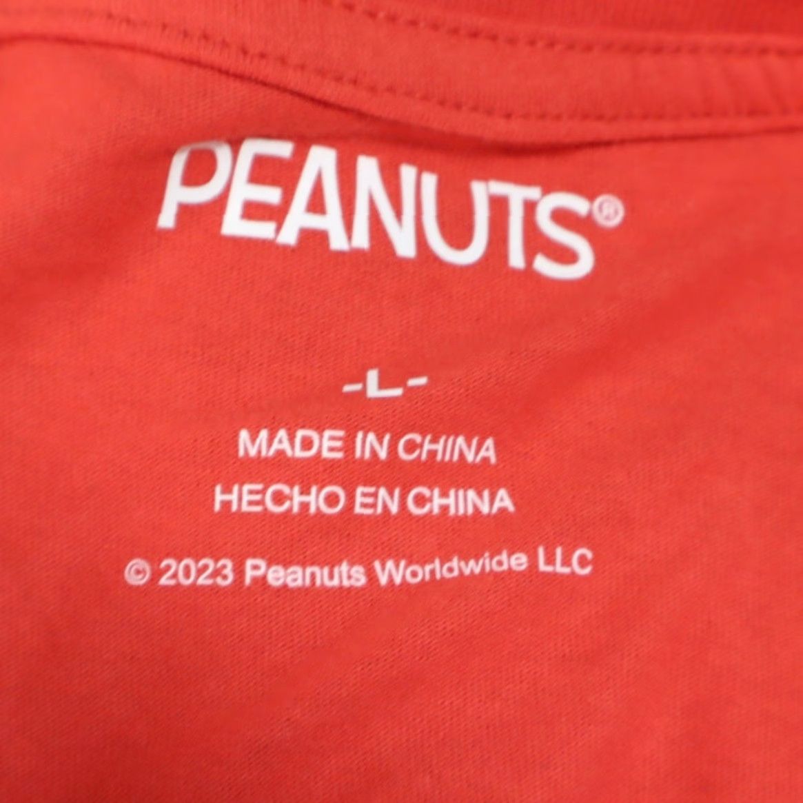 Peanuts Peanuts Christmas Solid T-Shirt Red Men's L Size US L / EU 52-54 / 3 - 5 Thumbnail
