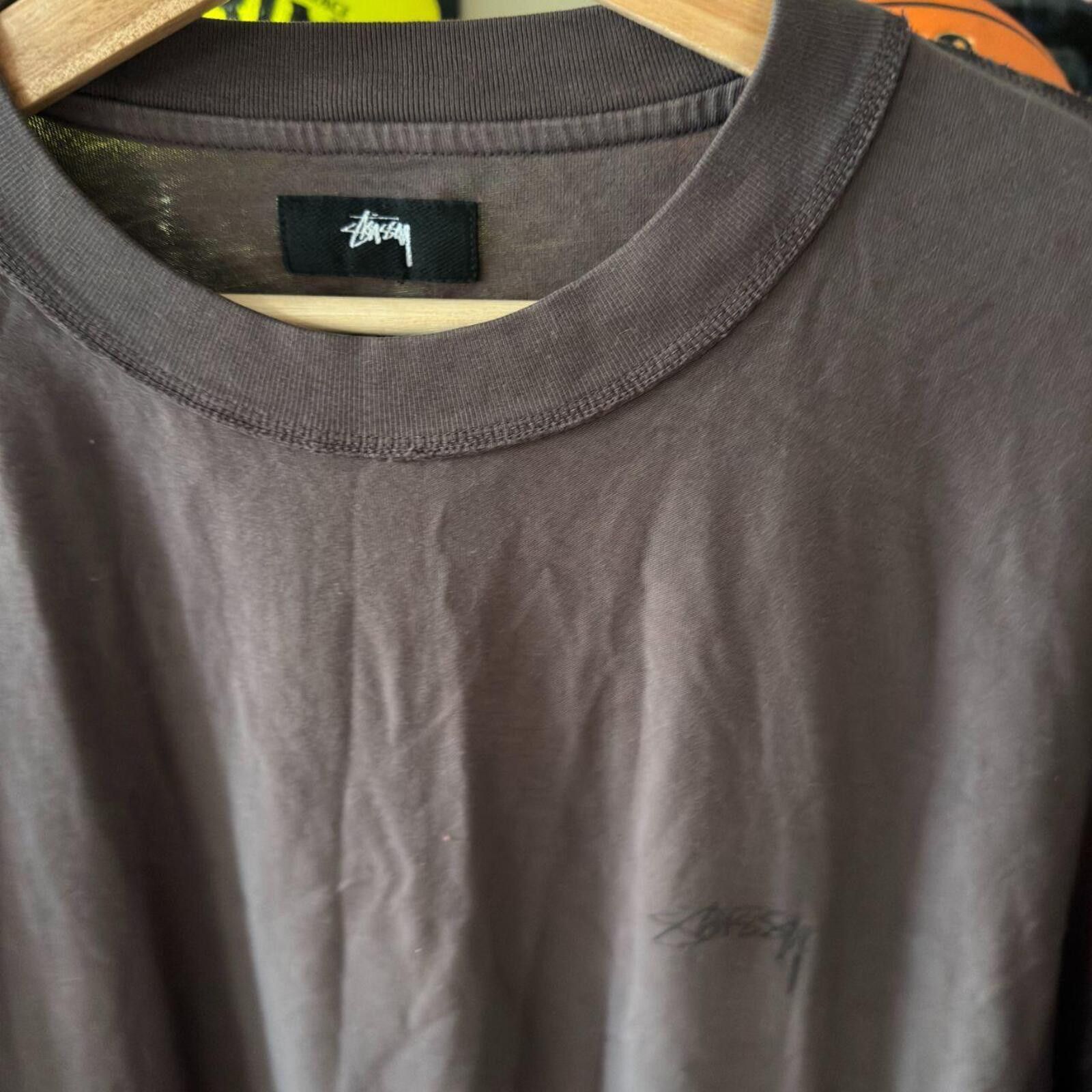 Stussy Stussy dark brown t shirt Size US XL / EU 56 / 4 - 2 Thumbnail