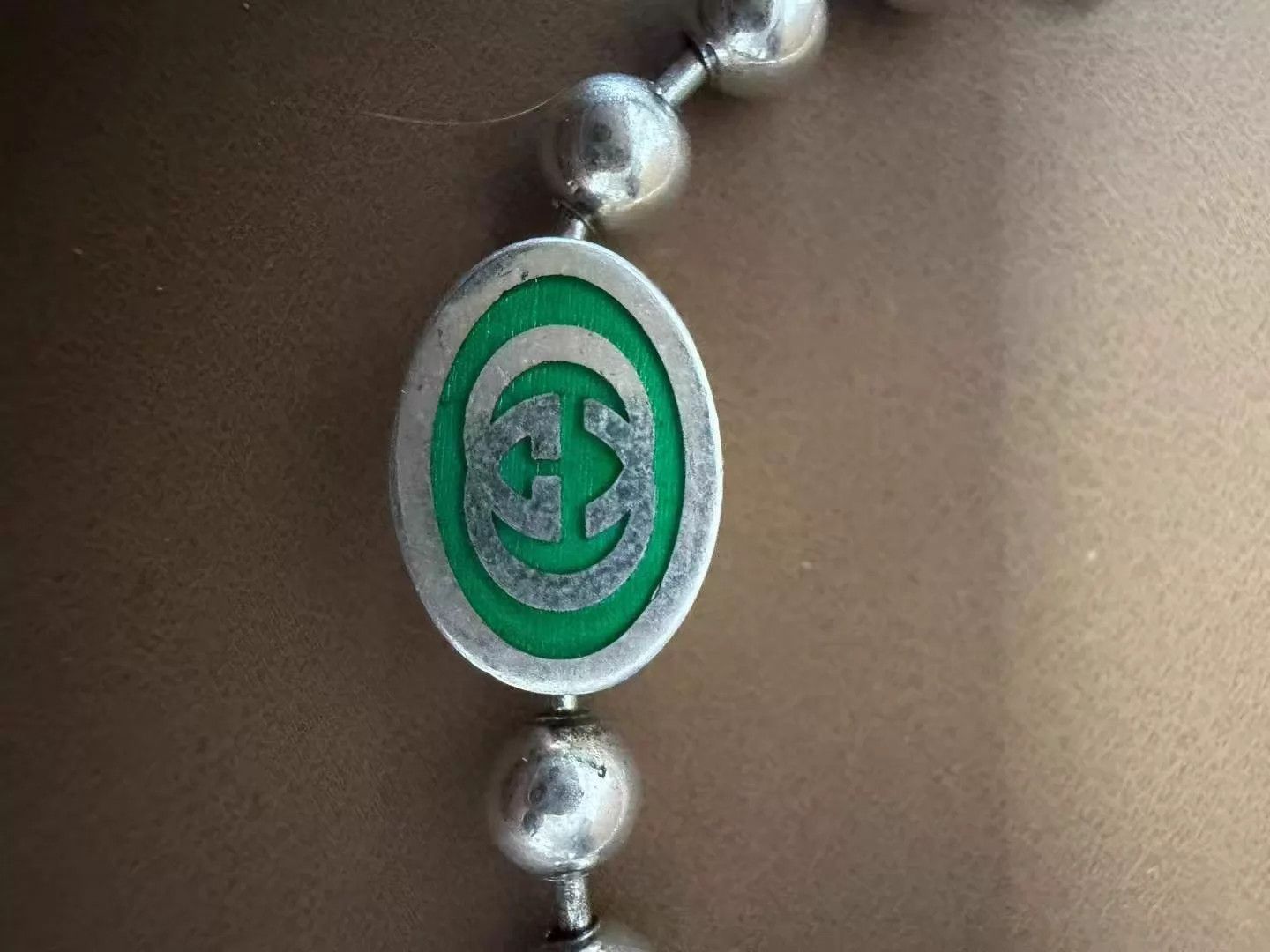 Gucci GUCCI Green 6-Bead Necklace Size ONE SIZE - 2 Thumbnail