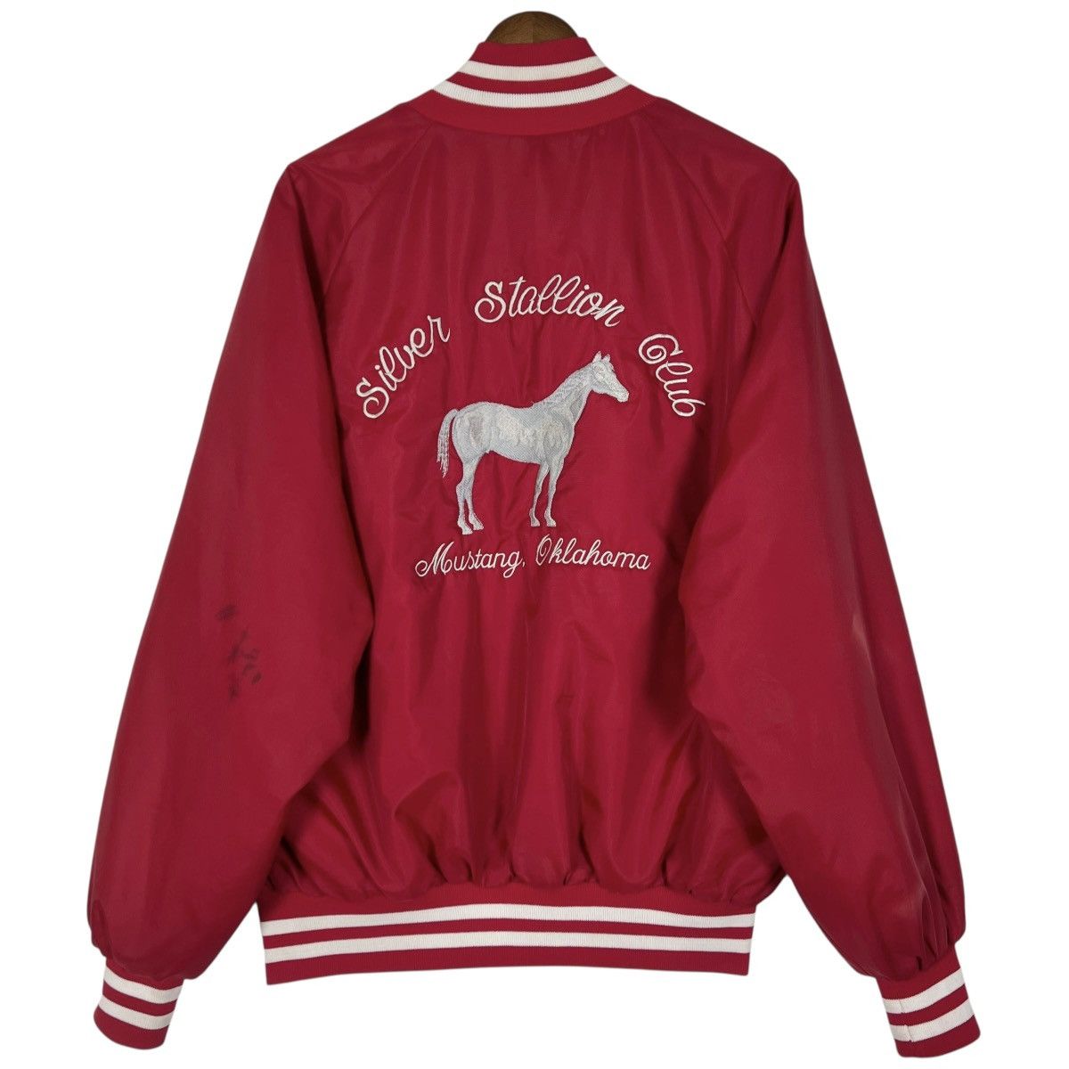 Vintage 90s Vintage Mustang Silver Stalion Club Jacket Size US XL / EU 56 / 4 - 1 Thumbnail