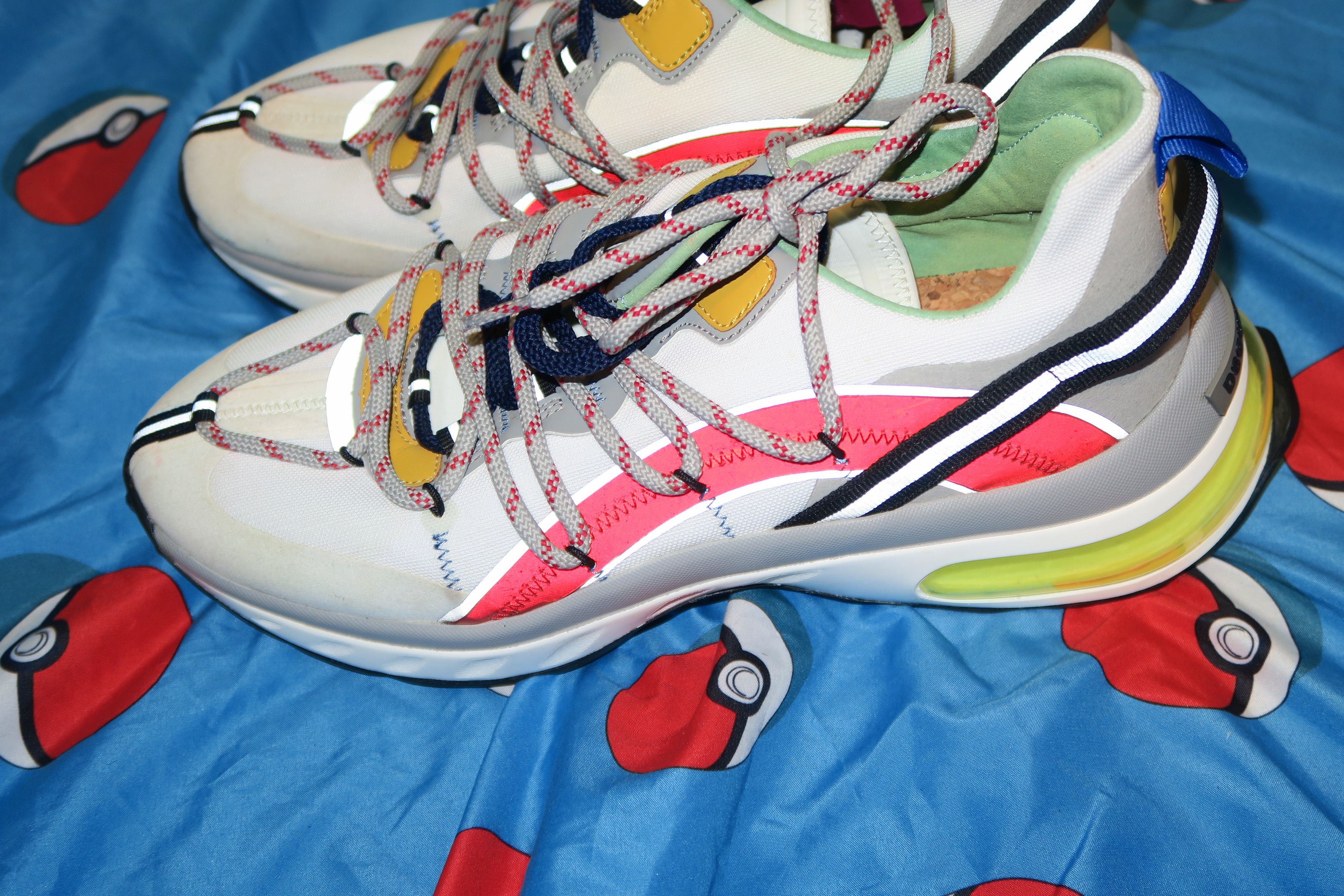Dsquared2 Dsquared2 Men's Bubble Sneakers White Red Gray Size US 12 / EU 45 - 2 Thumbnail