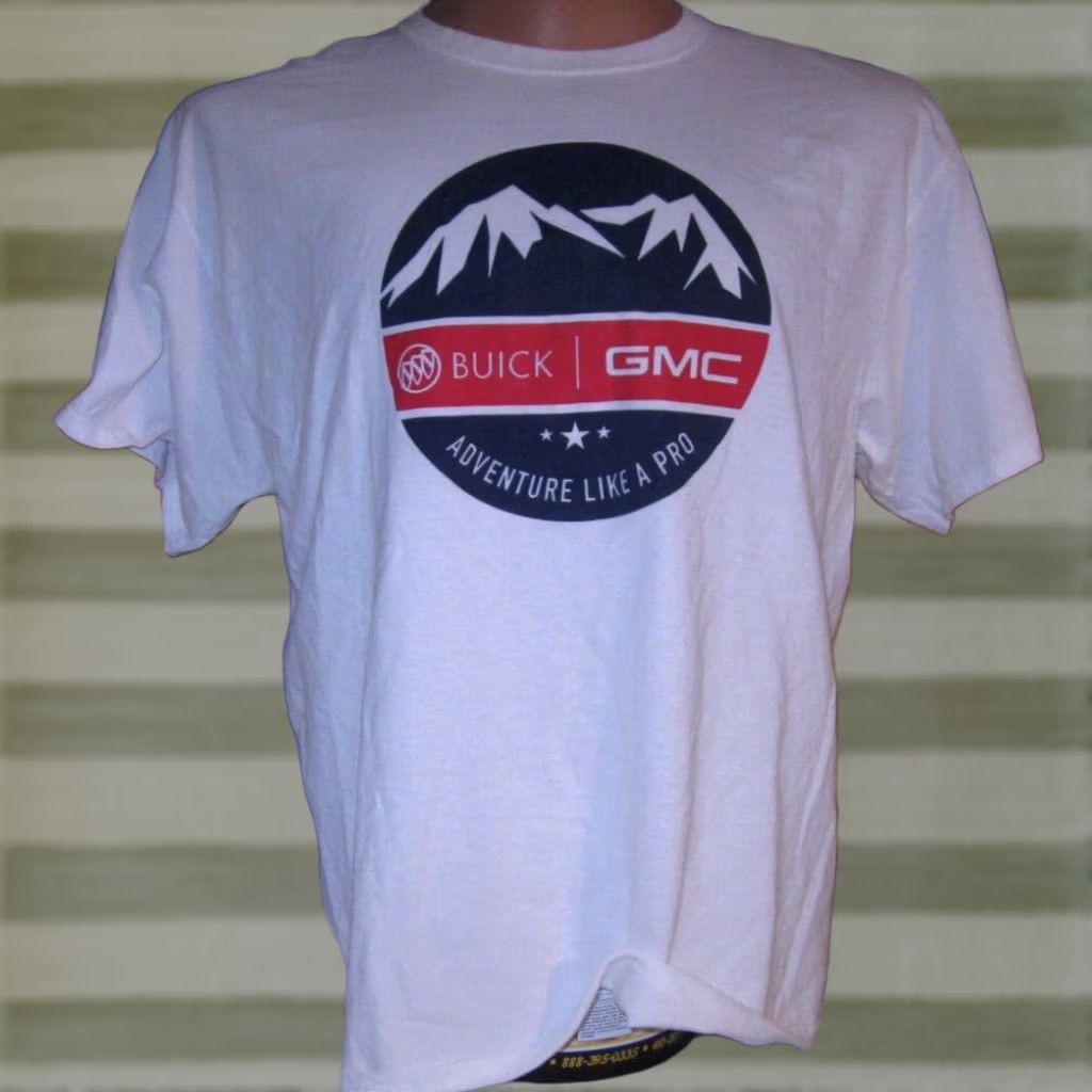 Port & Company BUICK GMC GENERAL MOTORS T Shirt Men's XL Adventure Like A Pro Cars Automobile Size US XL / EU 56 / 4 - 1 Thumbnail