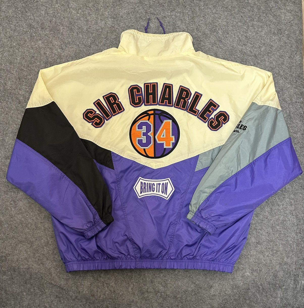 Nike vintage 1990s Nike "Sir Charles" Charles Barkley windbreaker Size US L / EU 52-54 / 3 - 5 Thumbnail