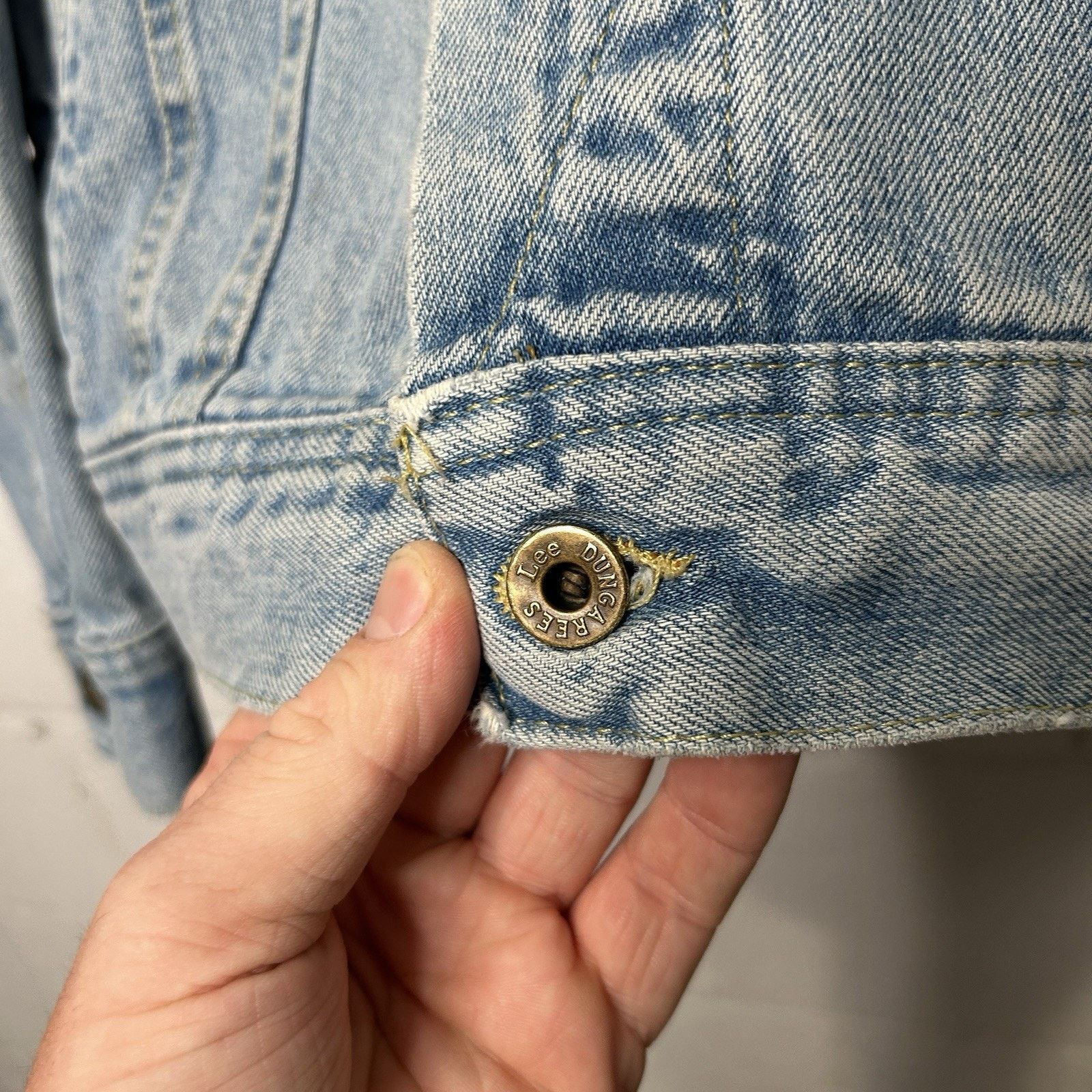 Lee Vintage Lee Dungarees Denim Trucker Jacket “Light Wash” Size US S / EU 44-46 / 1 - 5 Thumbnail