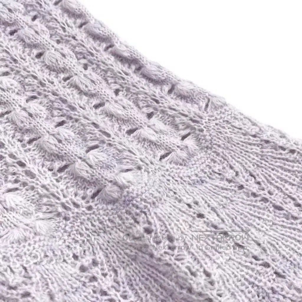 Other Purple Lace Knit Dress by Mame Kurogouchi. Size L / US 10 / IT 46 - 6 Thumbnail
