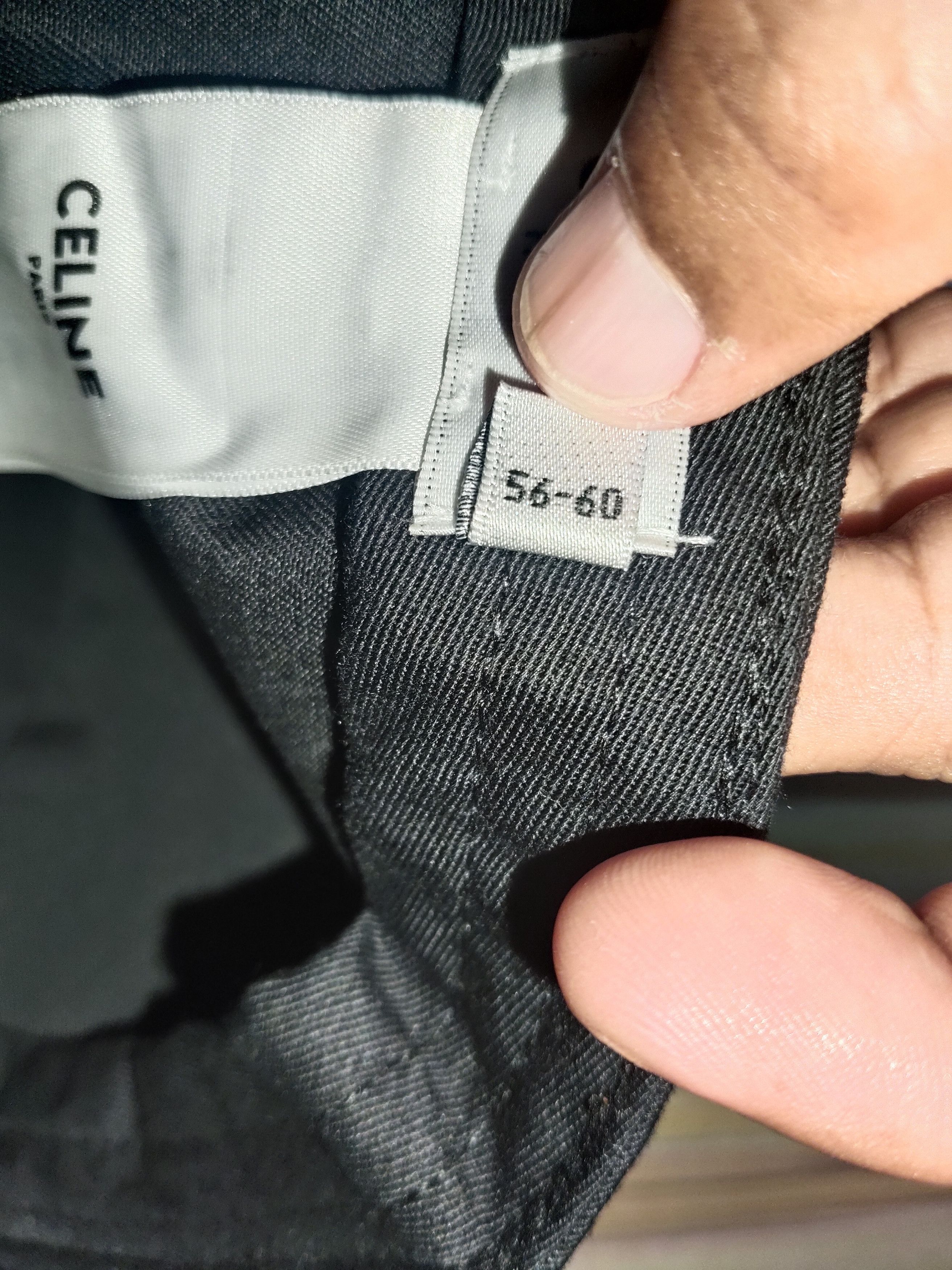 Celine CELINE Black Baseball Cap Size ONE SIZE - 10 Thumbnail
