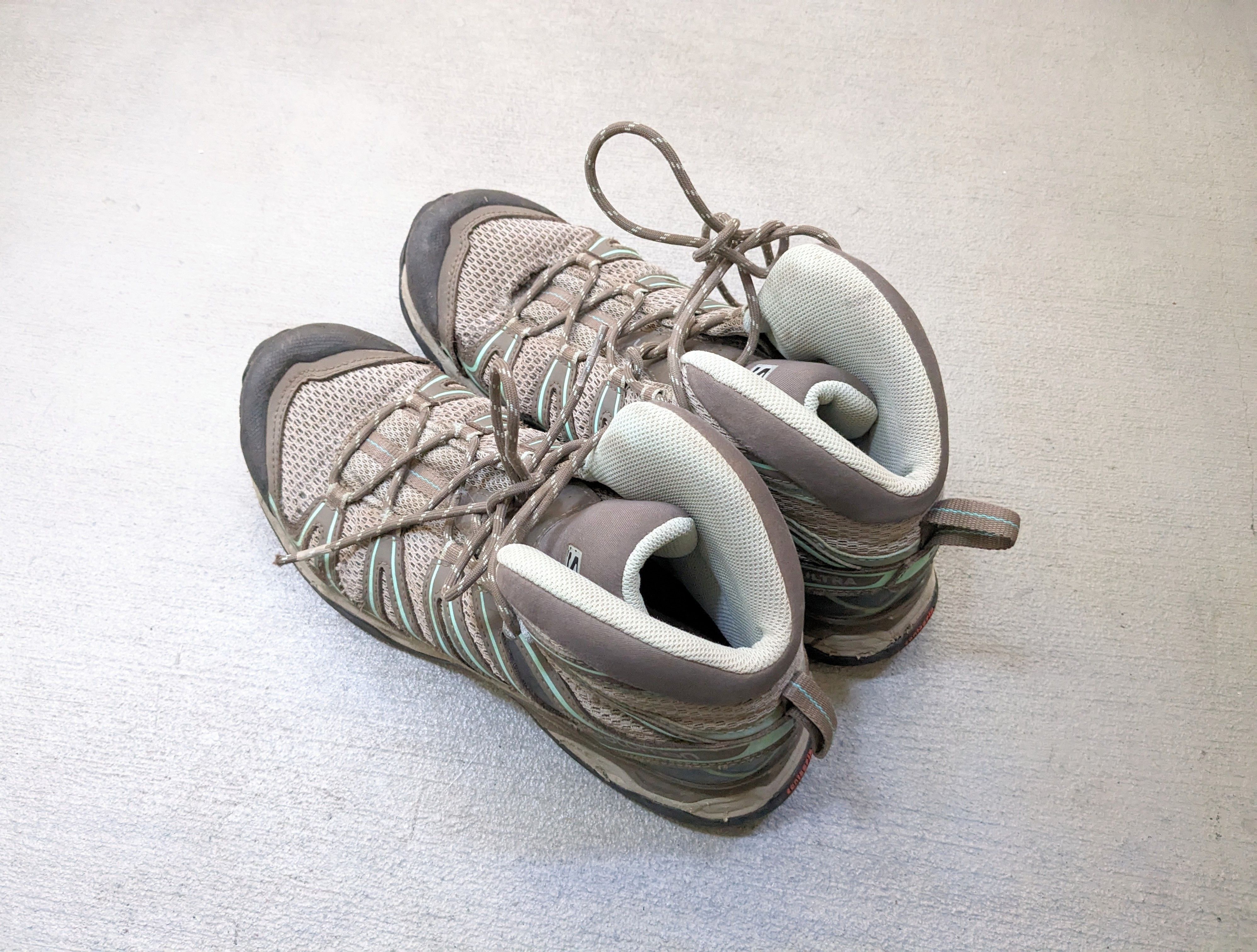 Salomon Salomon X Ultra Hiking Boots 8.5 Gray Green Gore-tex Size US 8.5 / EU 41-42 - 12 Thumbnail