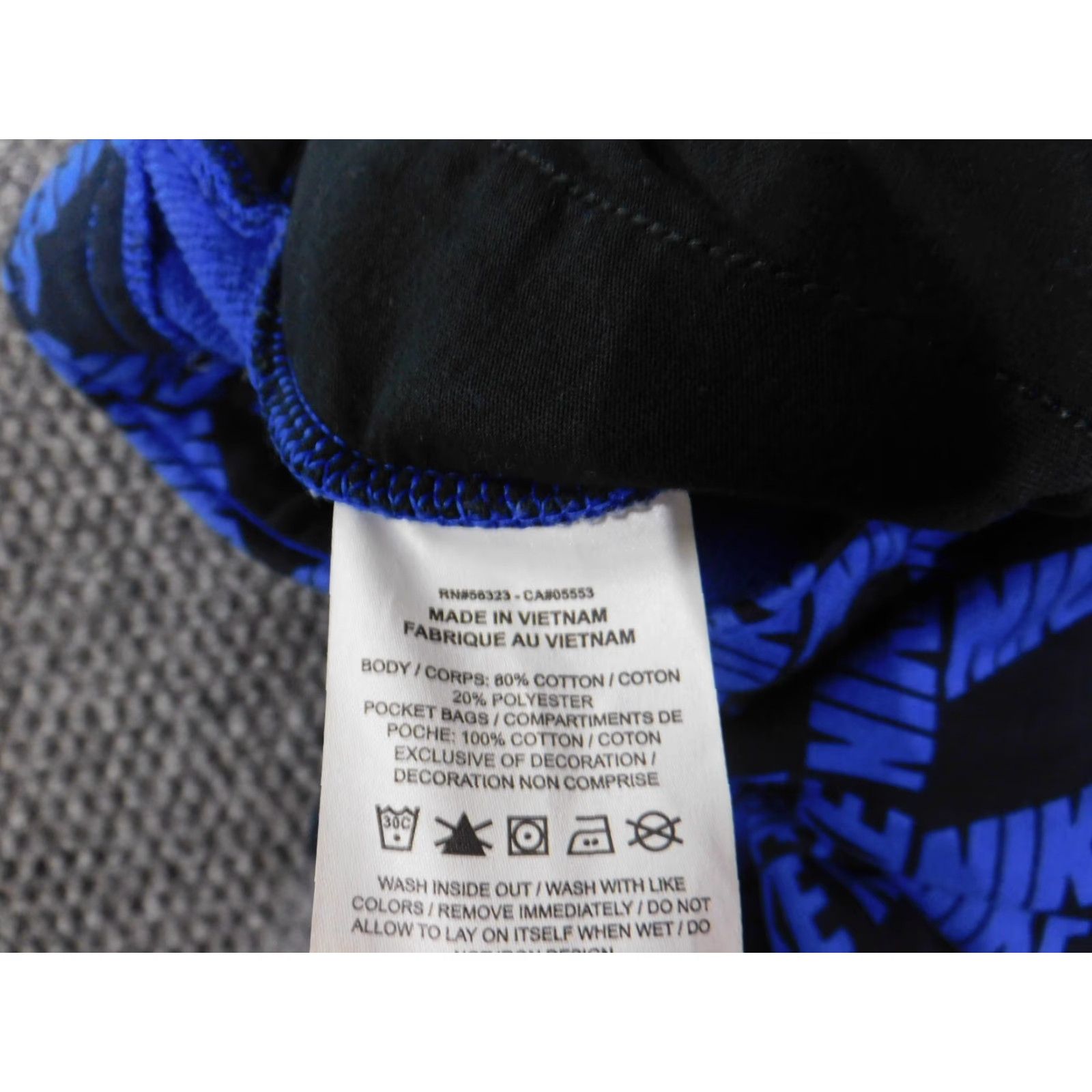 Nike Nike Sweatpants Women S Blue Stretch All Over Print Active Performance Gym & Training Womens Size 26" / US 2 / IT 38 - 7 Thumbnail