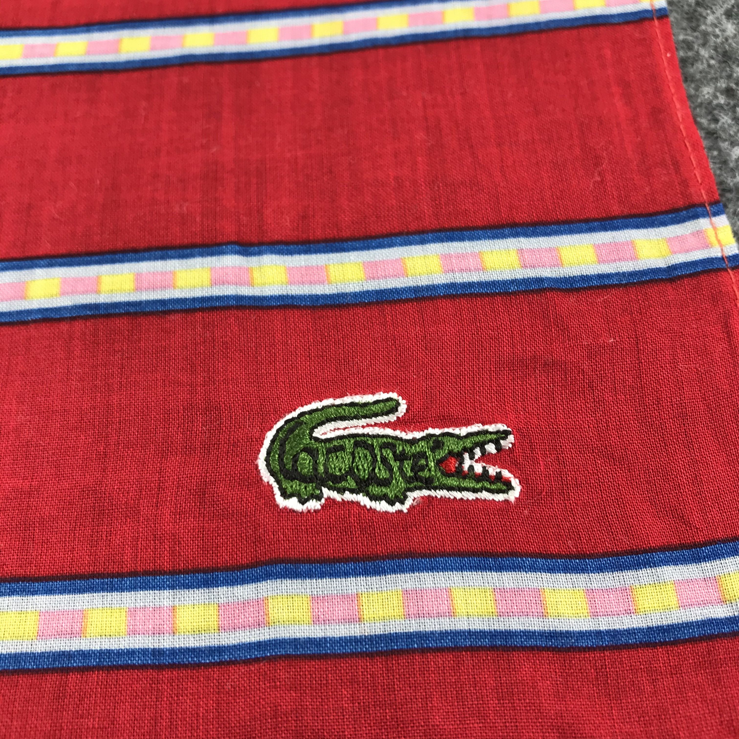 Lacoste × Vintage Lacoste Handkerchief Bandana Neckerchief SCT098 Size ONE SIZE - 4 Thumbnail