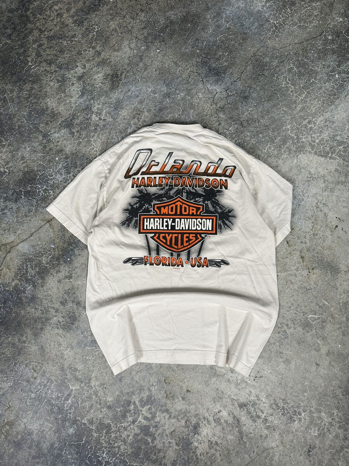 Harley Davidson × Vintage Vintage Thrashed Harley Davidson Tee Size US L / EU 52-54 / 3 - 5 Thumbnail