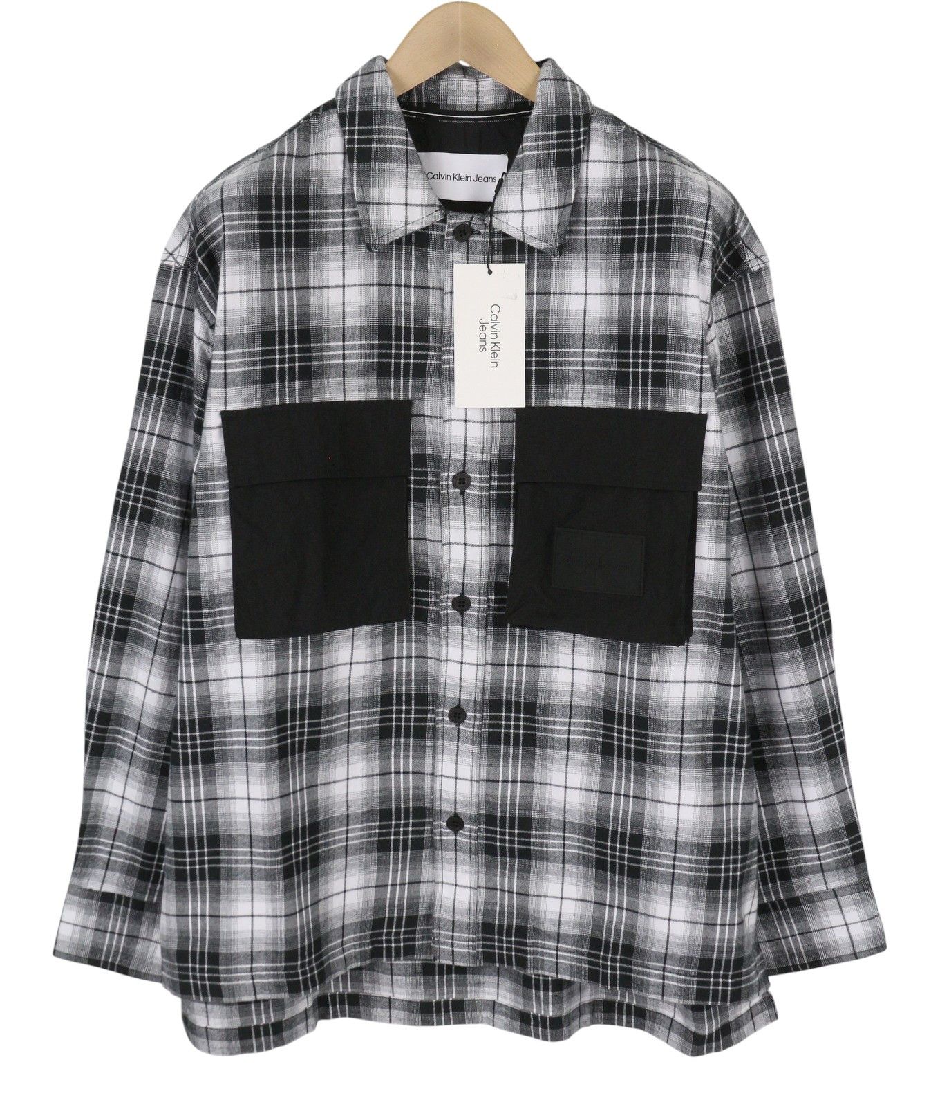 Calvin Klein XL Flannel Plaid Patch Pockets 87680 Size US XL / EU 56 / 4 - 1 Thumbnail